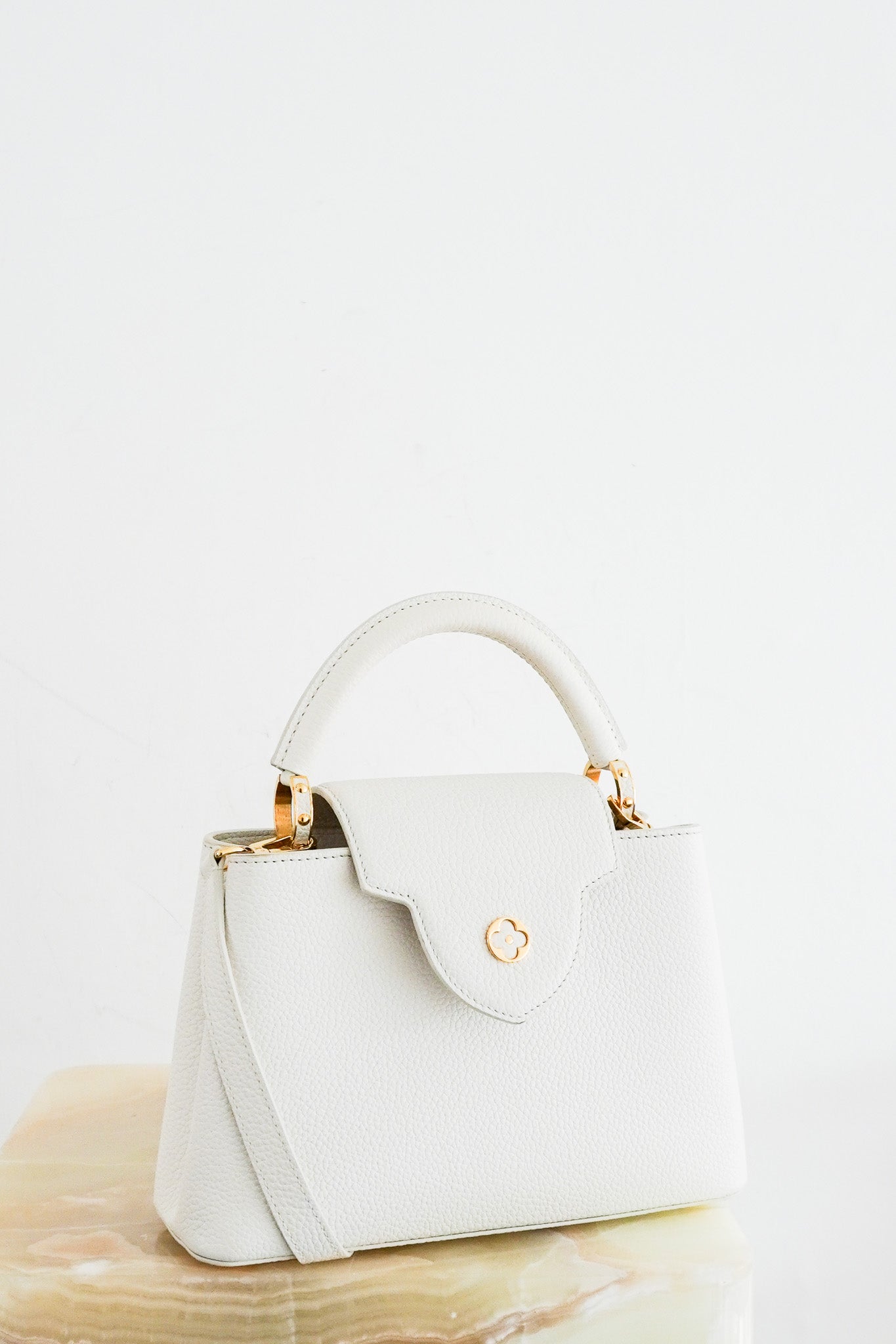 Louis Vuitton Capucines BB Bag in White RRP £6000 | Authentic Preloved