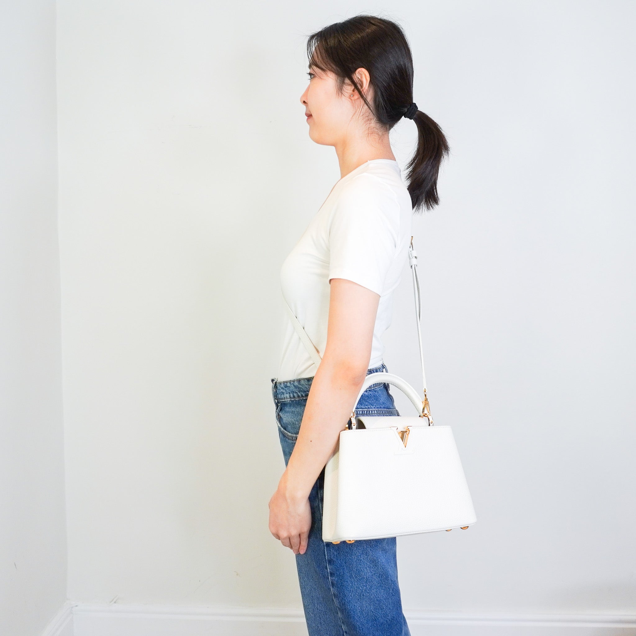 Louis Vuitton Capucines BB Bag in White RRP £6000 | Authentic Preloved