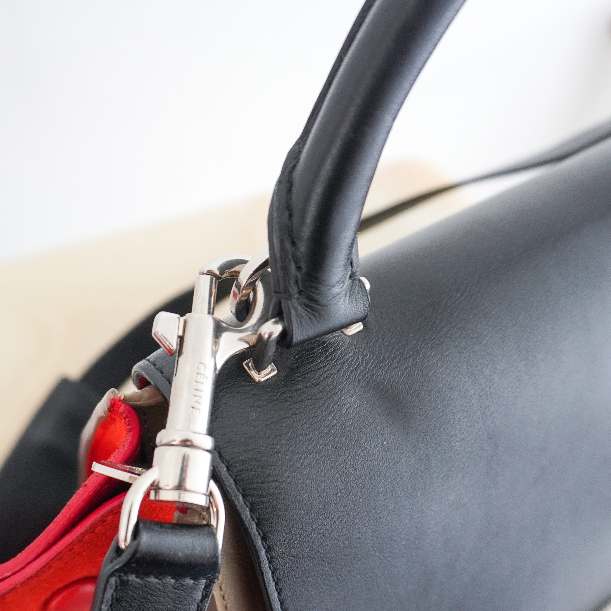 Celine Trapeze Tri-Colour Leather Top Handle Bag  (RRP £2100) | Authentic Preloved