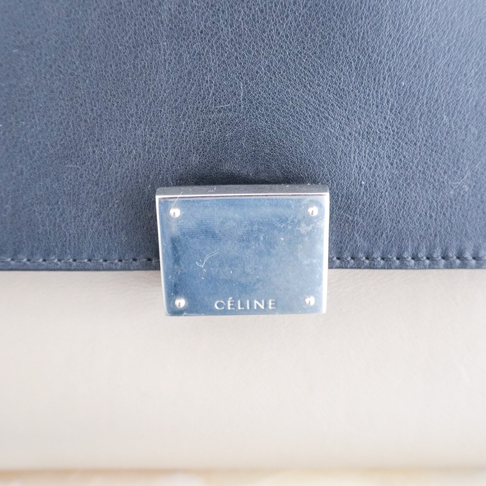 Celine Trapeze Tri-Colour Leather Top Handle Bag  (RRP £2100) | Authentic Preloved
