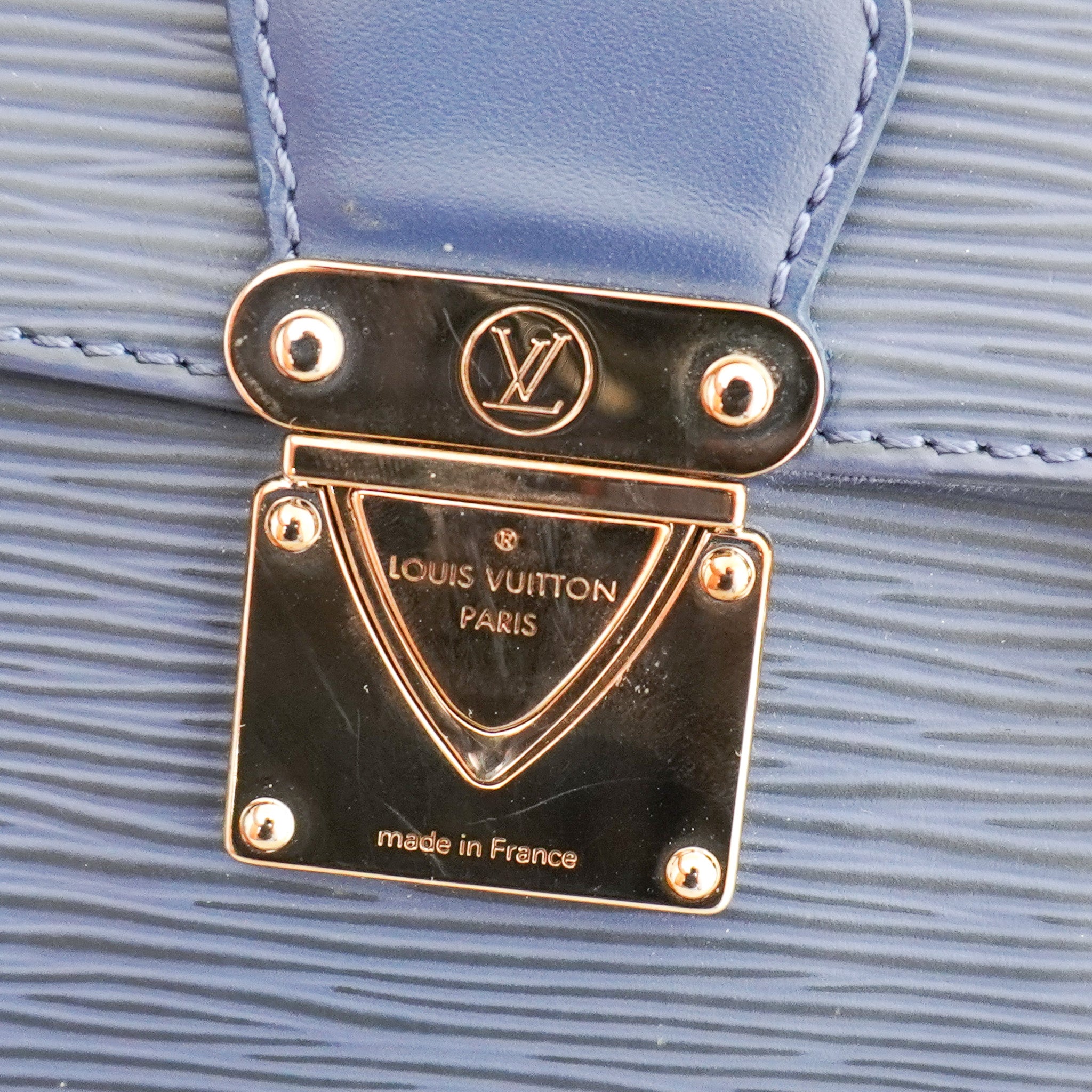 Louis Vuitton Blue Epsi Segur Bag RRP £1050 | Authentic Preloved