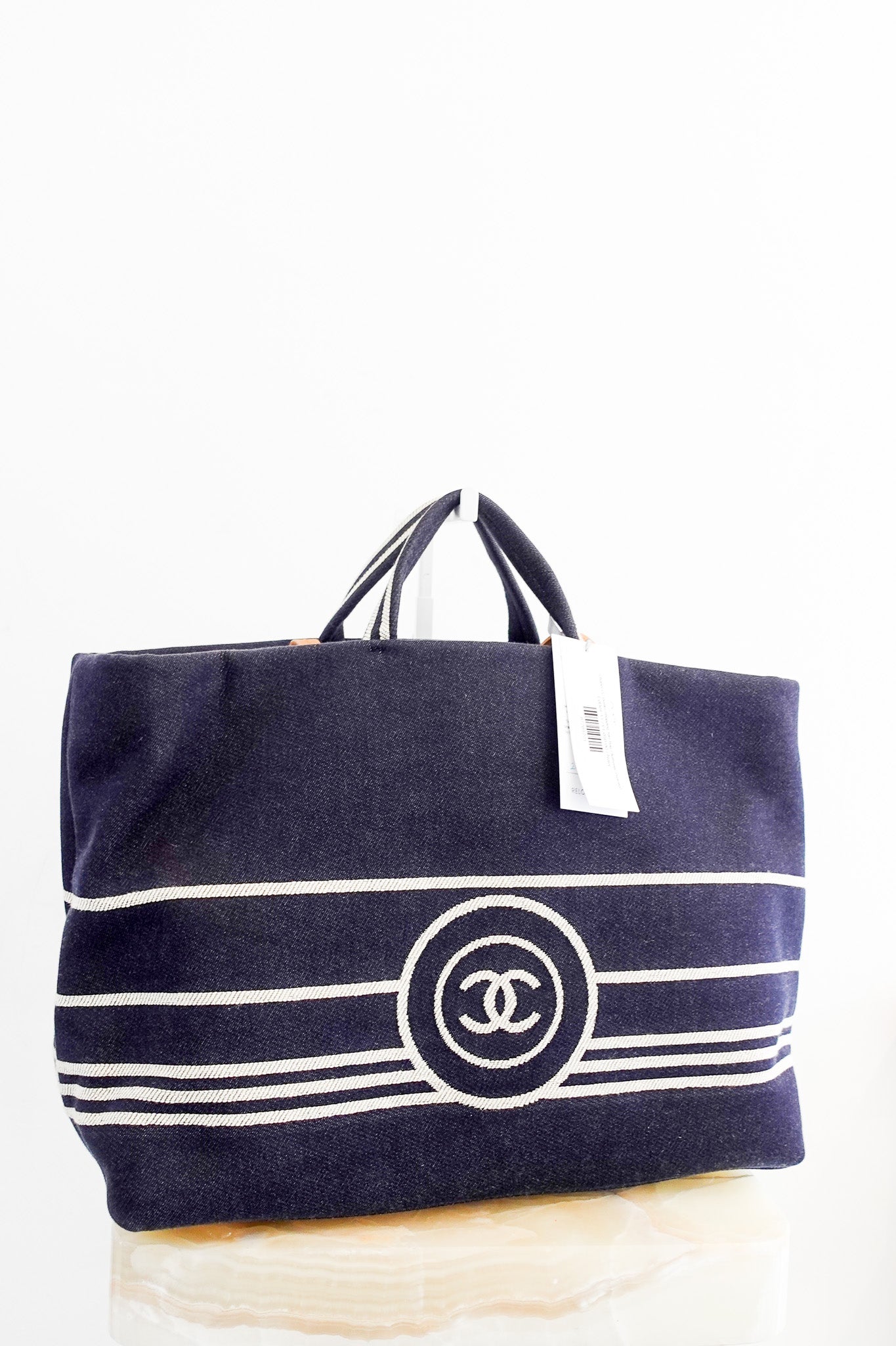 Chanel CC Denim Shopping Tote Bag | Authentic Preloved