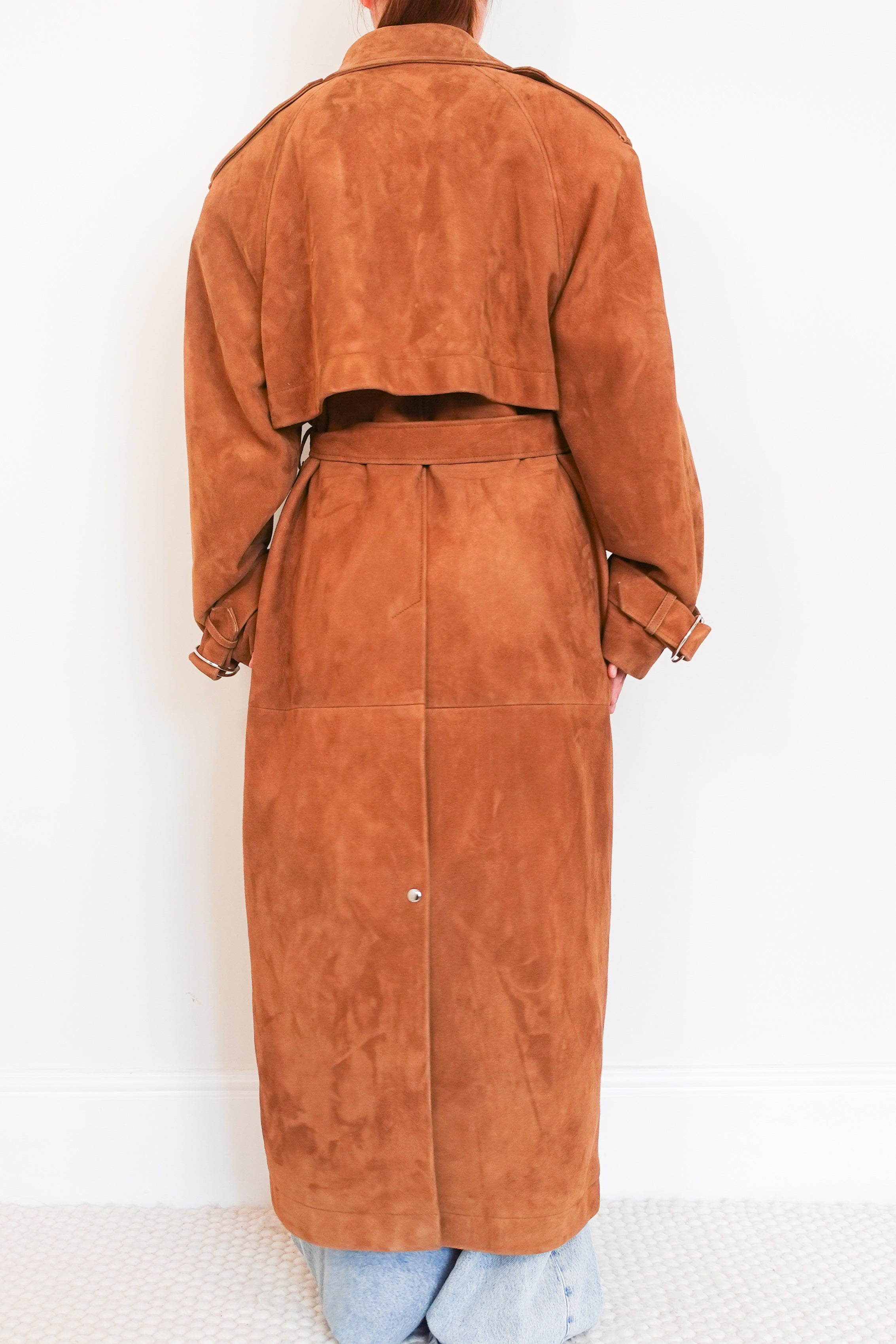 Suede trenchcoat RRP £1800