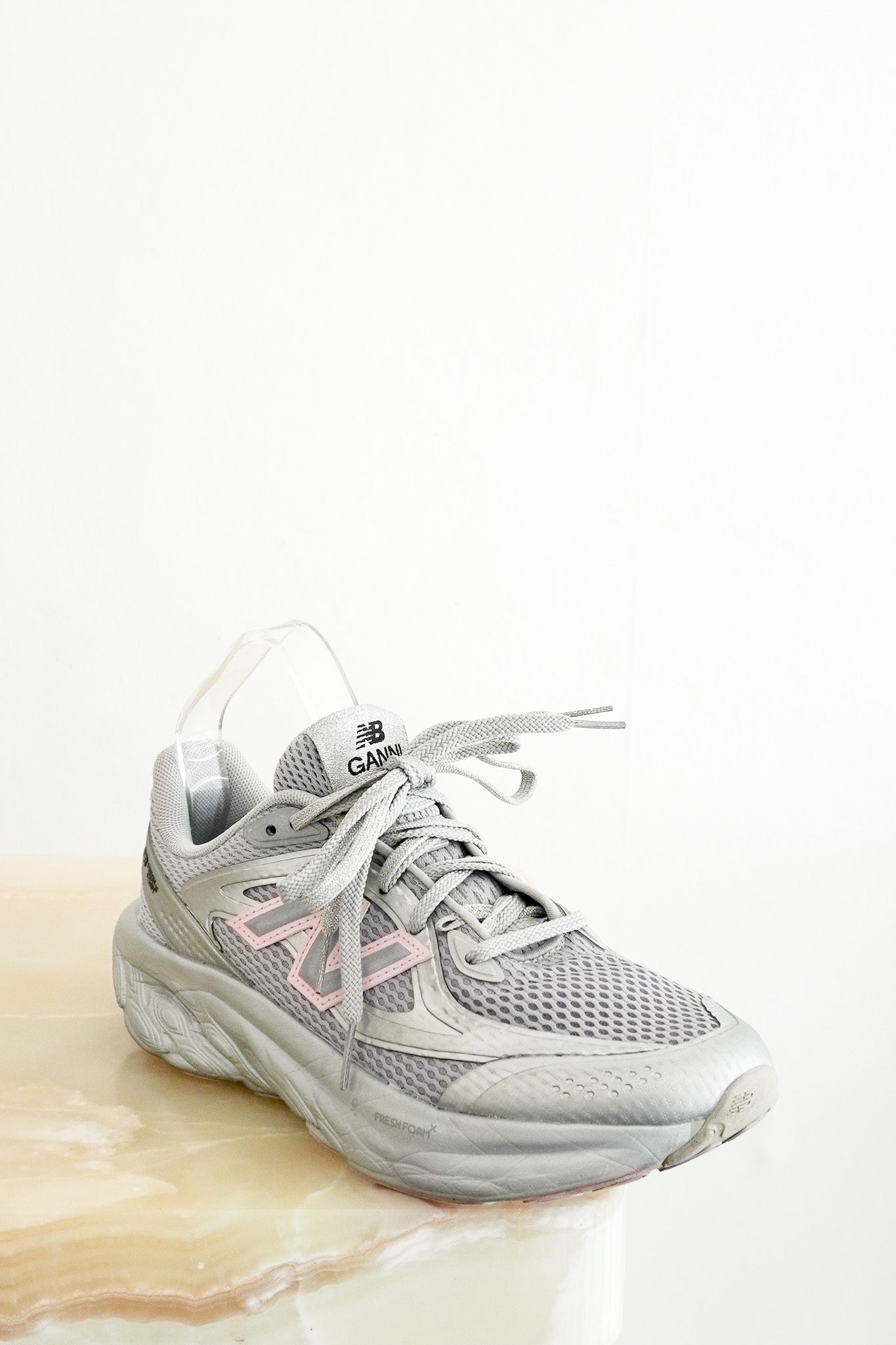 Ganni X New Balance Trainers in Pink and Grey (RRP £155) | Authentic Preloved - Reloved Again