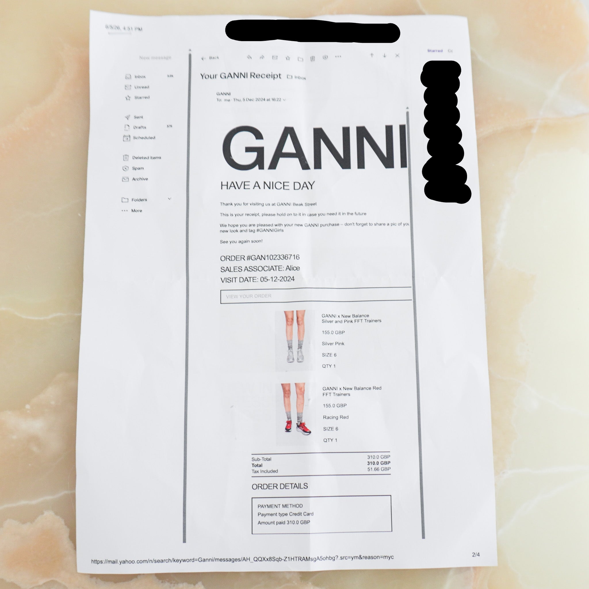 Ganni X New Balance Trainers in Red (RRP £156) | Authentic Preloved