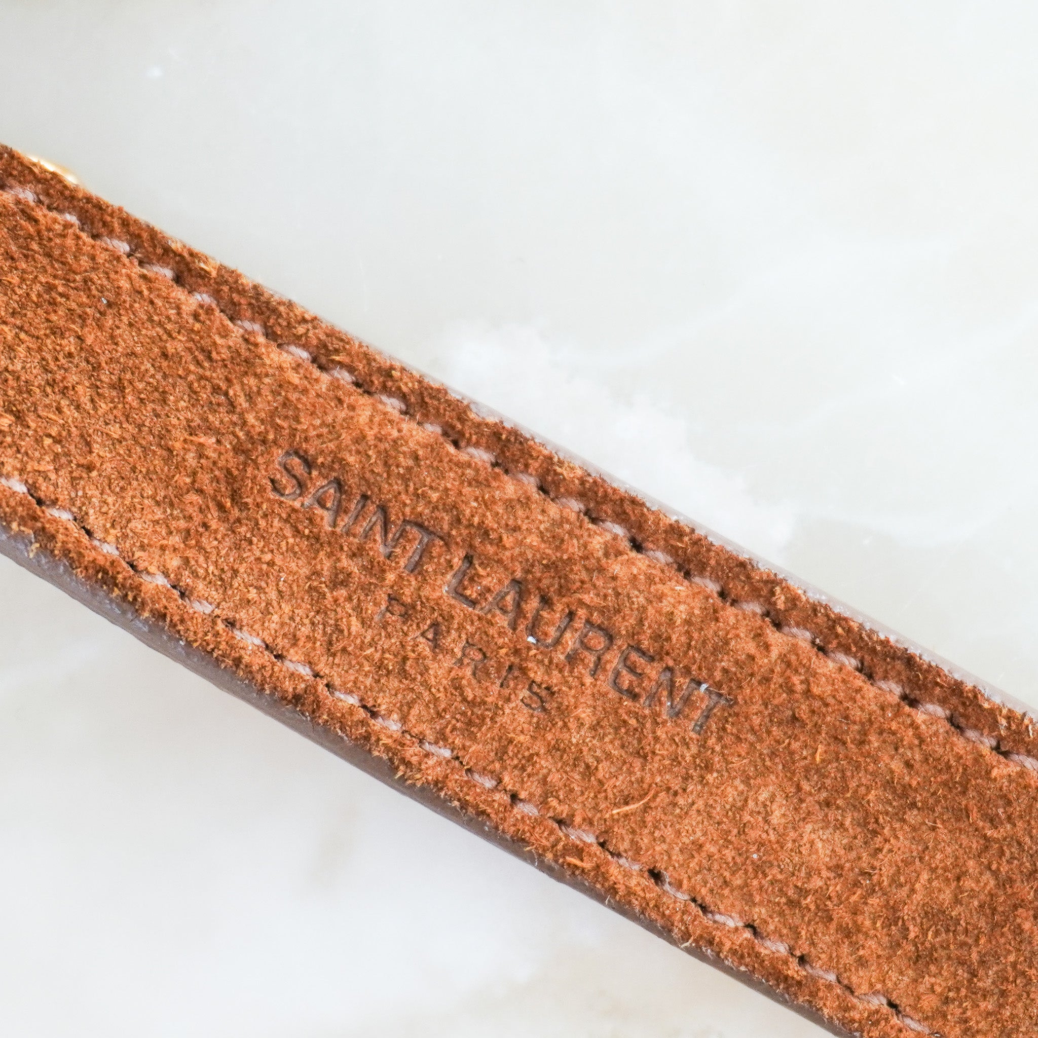 Saint Laurent Brown Suede Fringe Crossbody Bag | Authentic Preloved