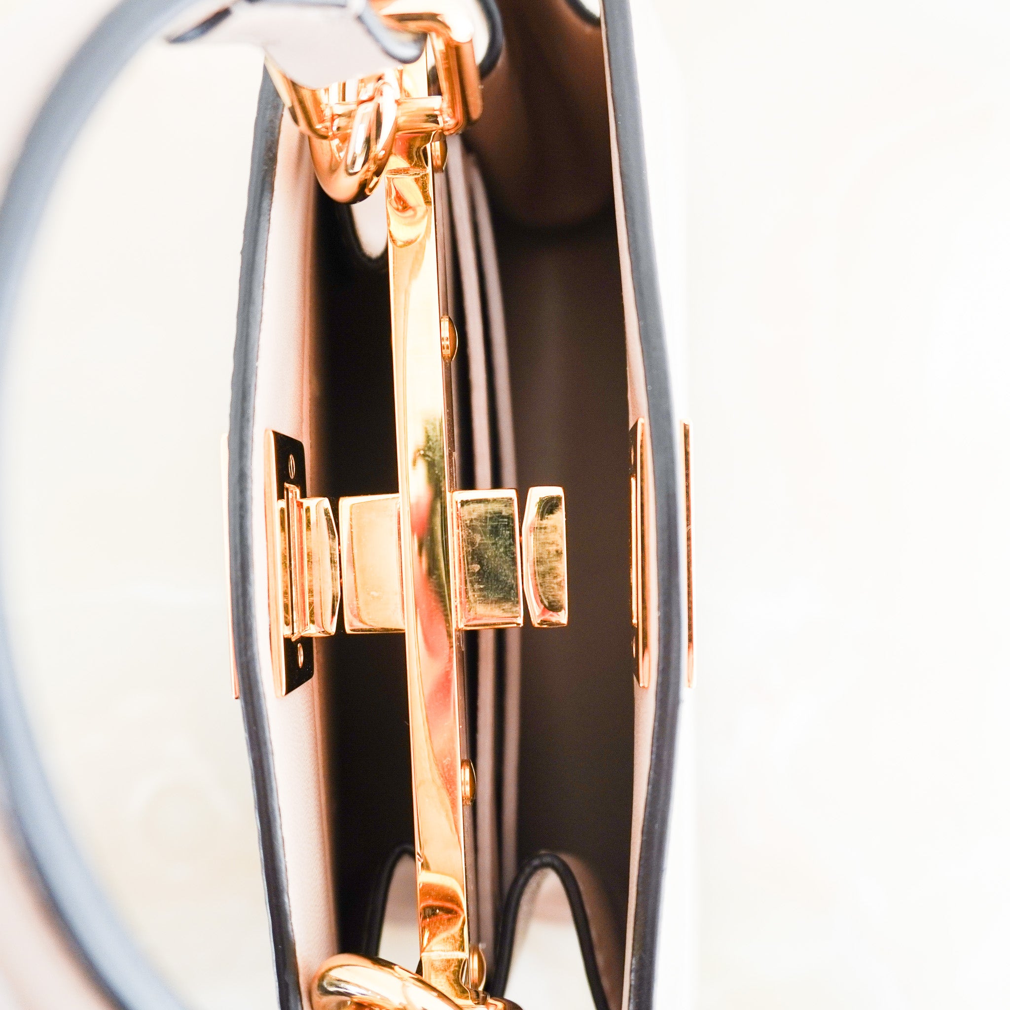 Fendi Peekaboo Mini Tote Bag in Beige RRP £3700 | Authentic Preloved