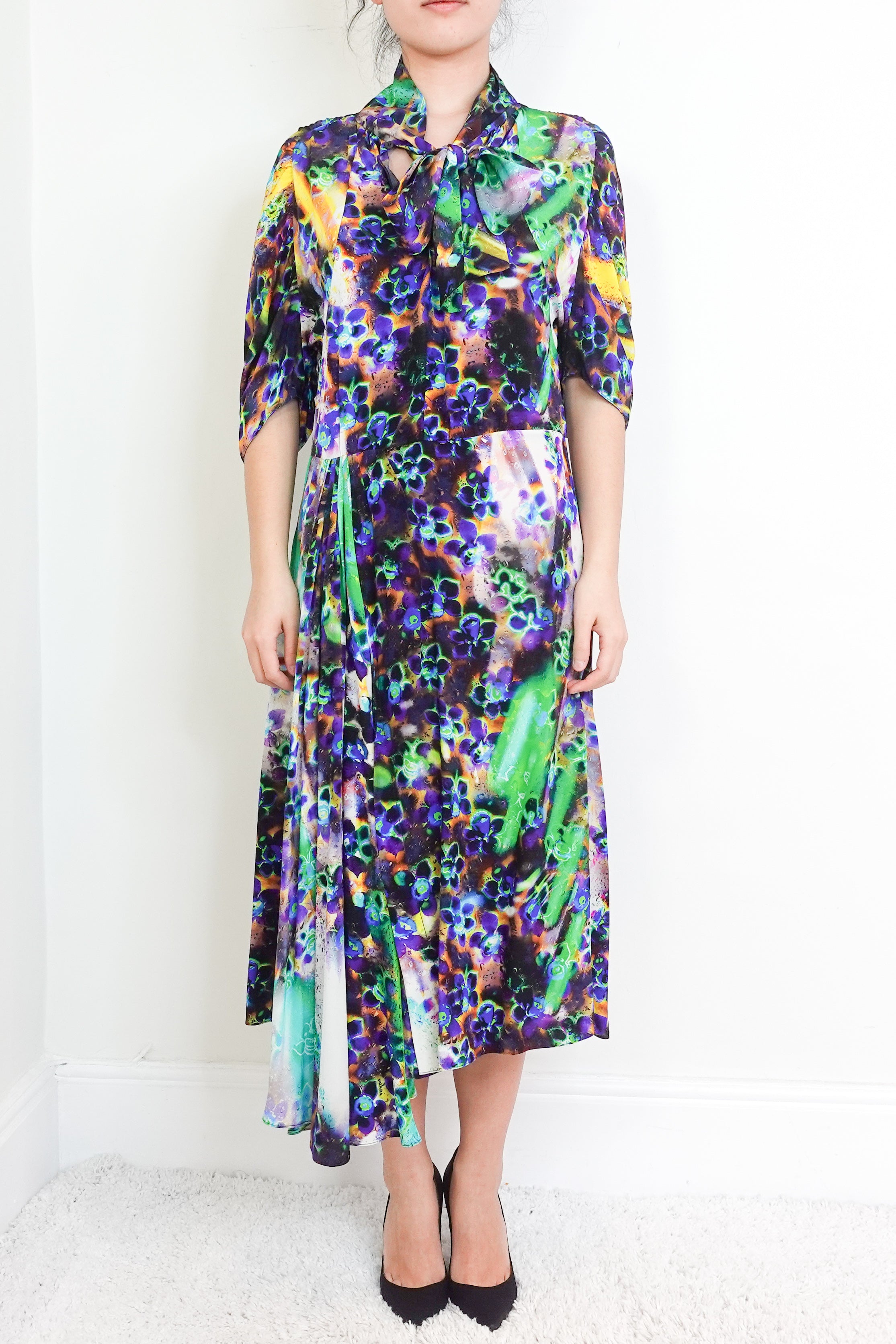 Silk floral maxi dress RRP £1200