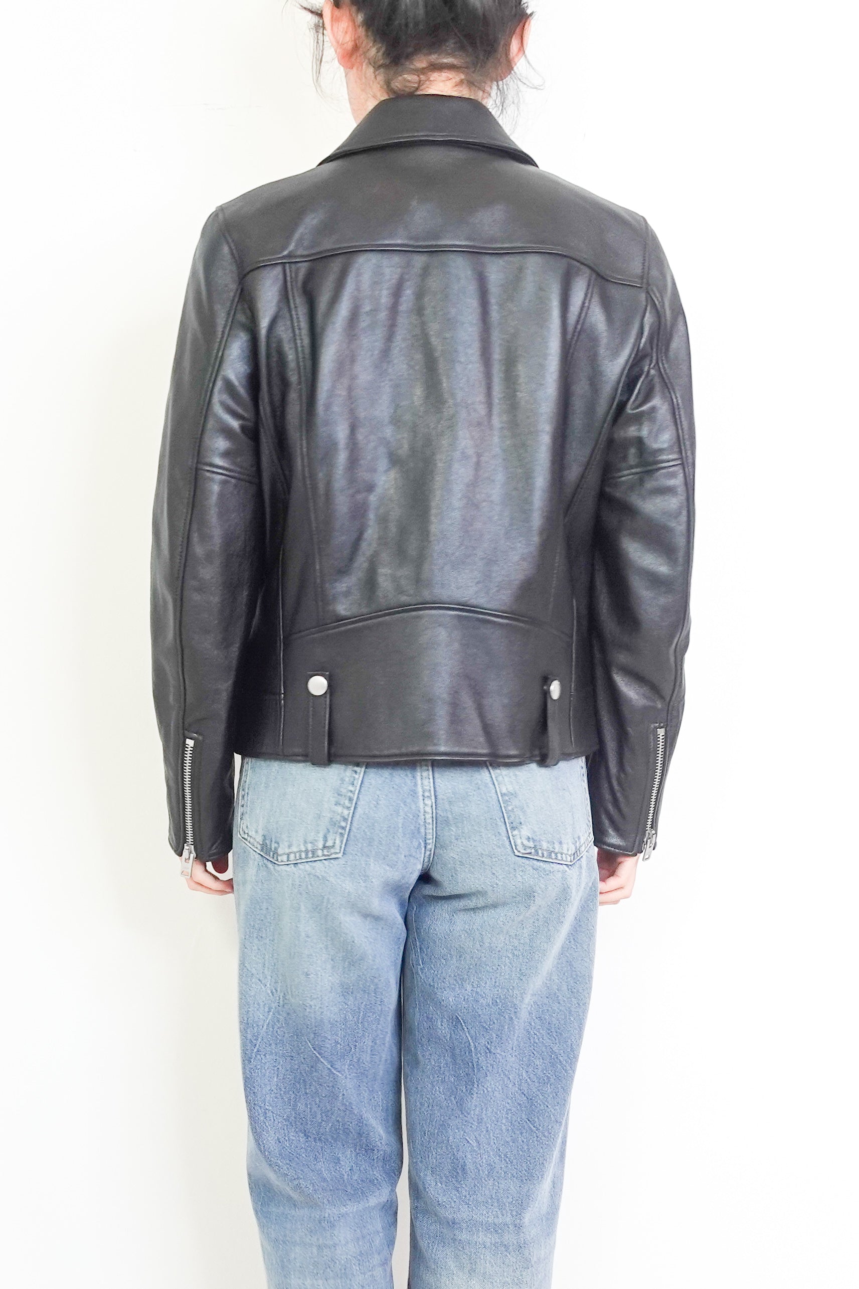 Black leather jacket RRP £700