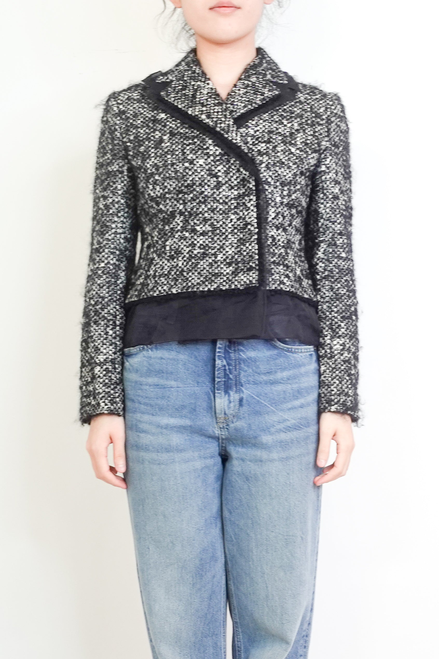 Wool Quilted Pattern Jacket