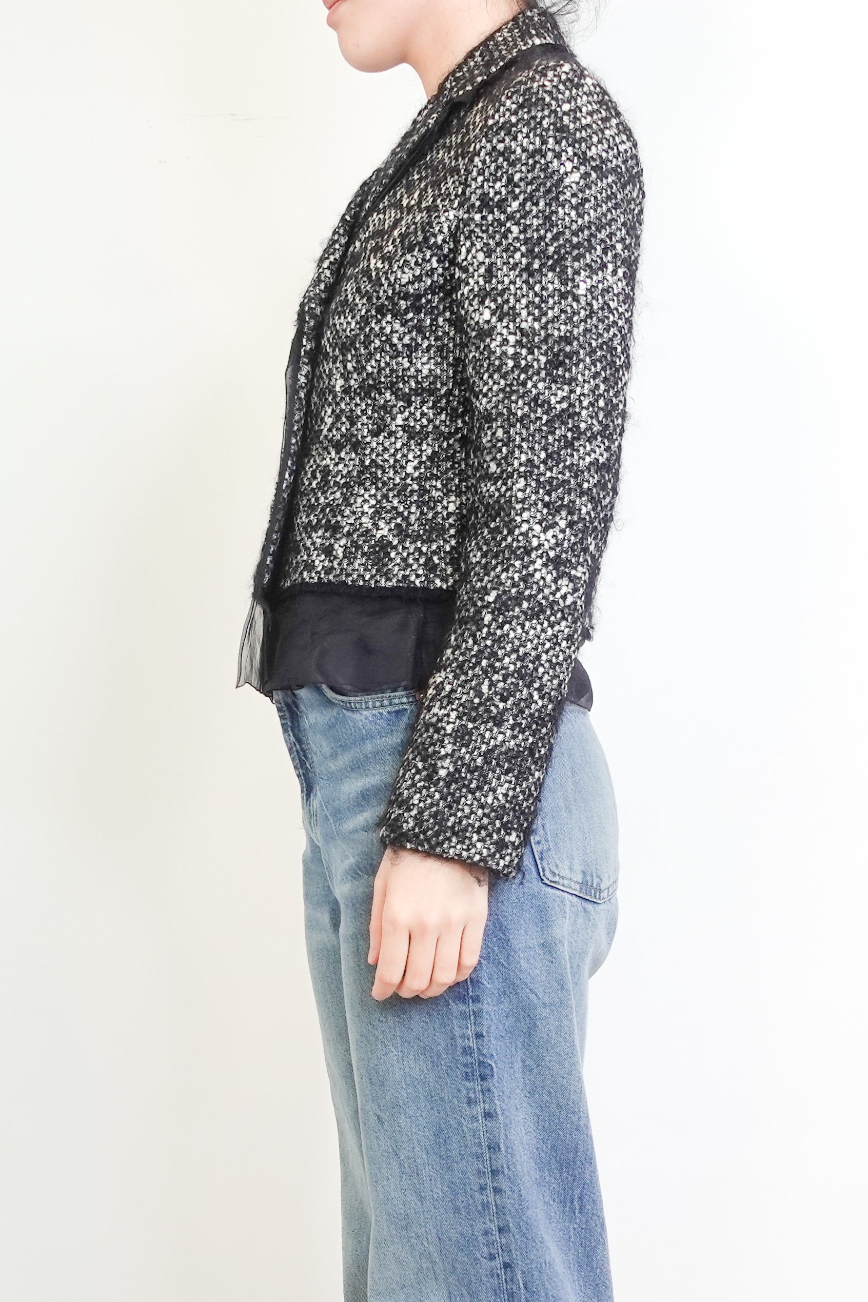 Wool Quilted Pattern Jacket