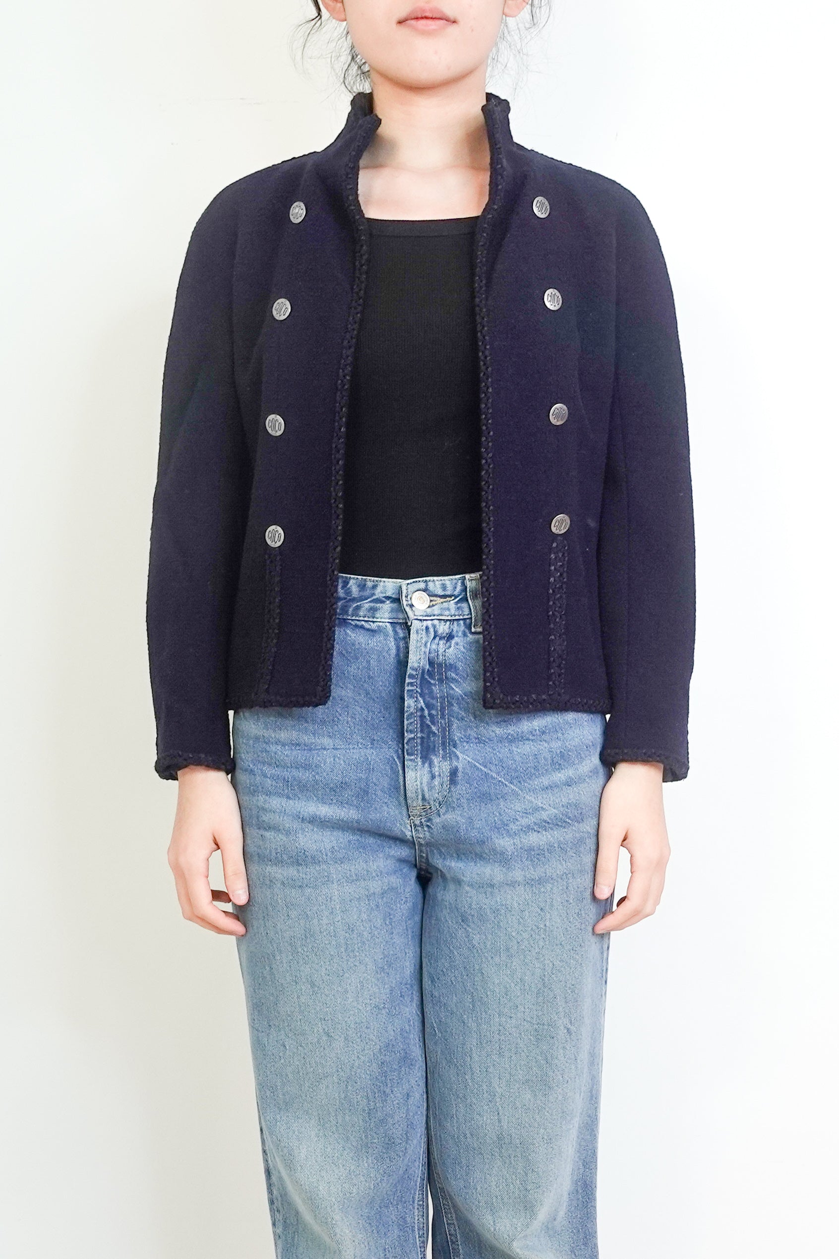 2008 Cruise Collection Wool navy jacket