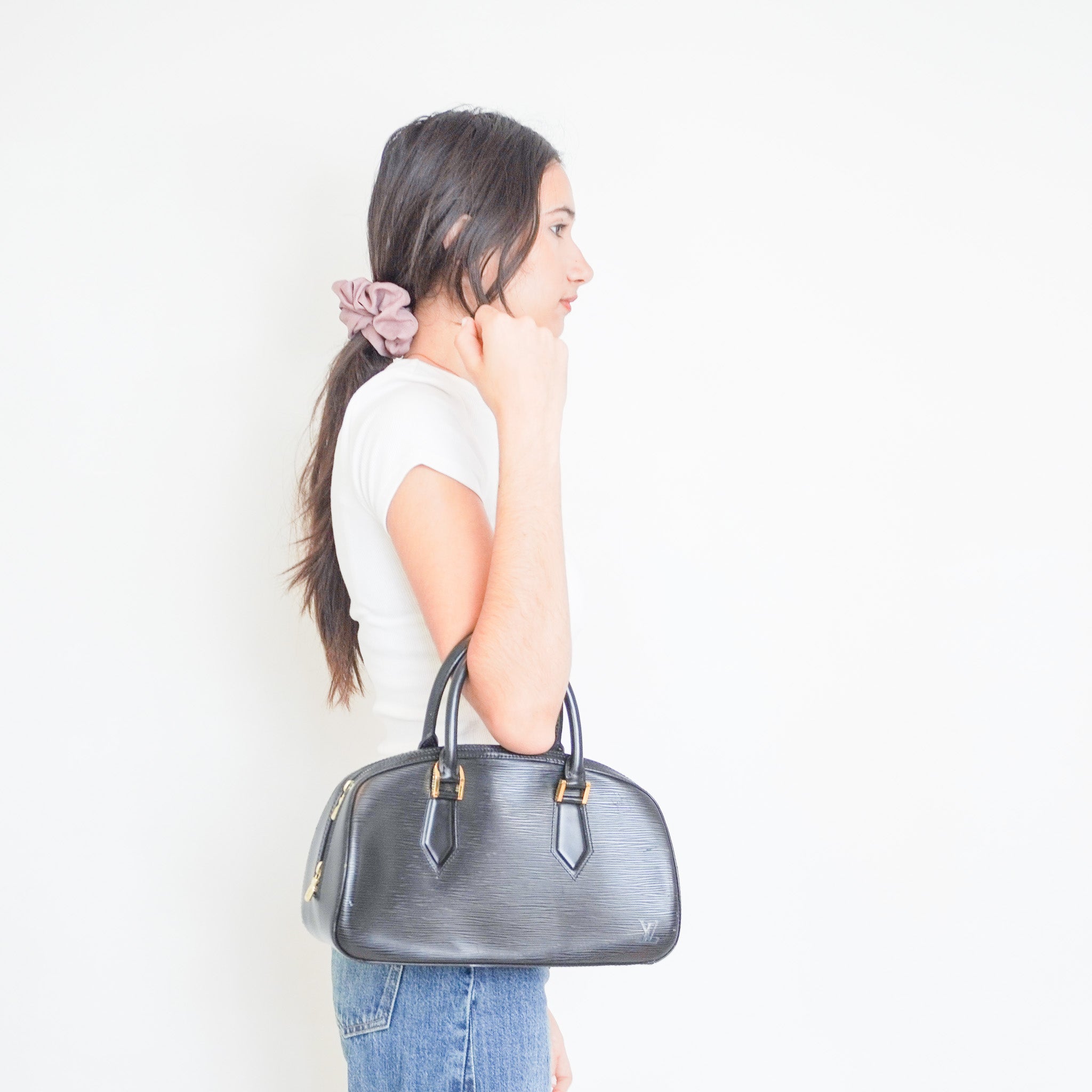 Louis Vuitton Black Epi Jasmine Bag RRP £1050 | Authentic Preloved