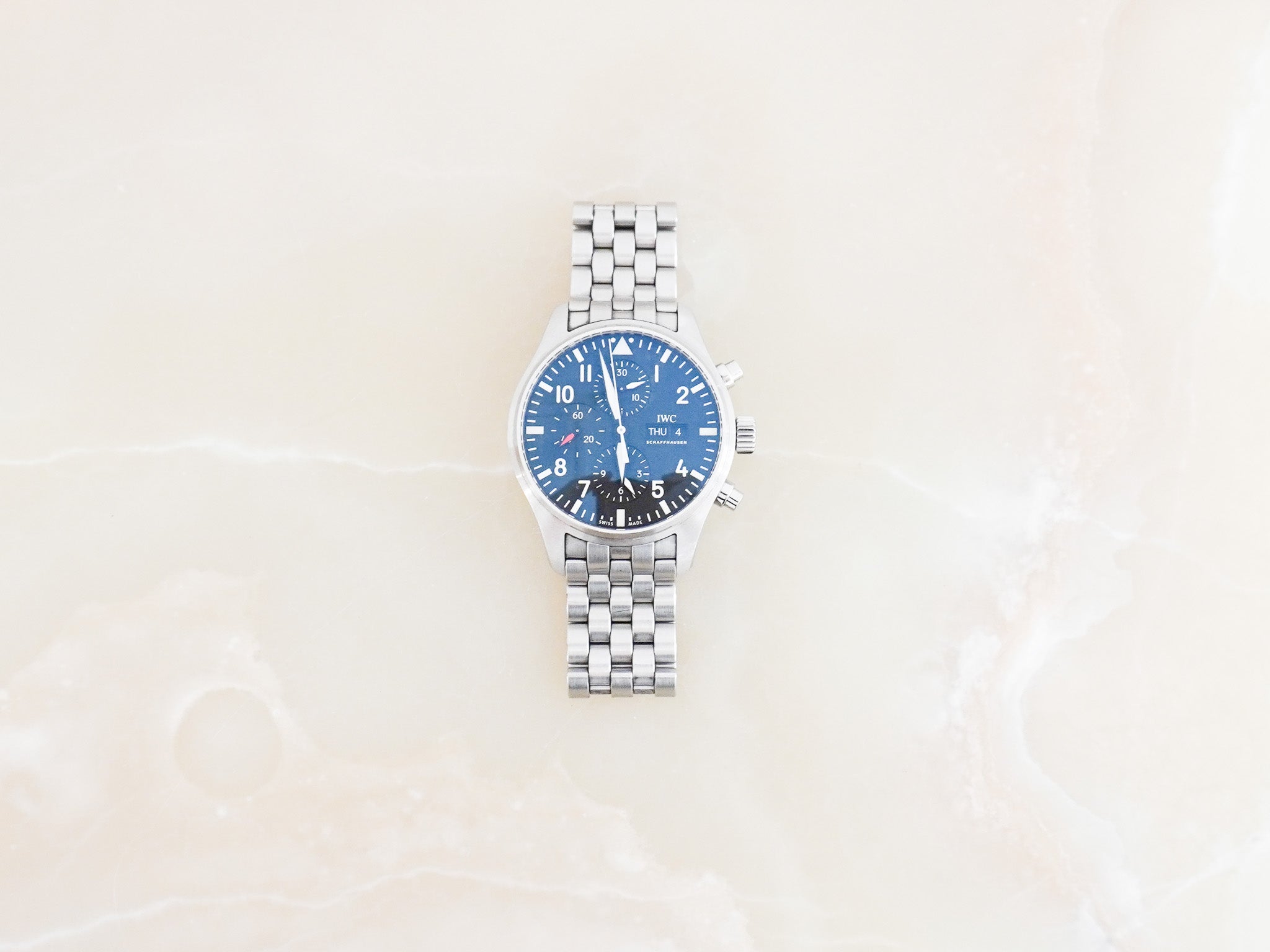 IWC Pilot Chronograph Automatic Watch (RRP £6,000) | Authentic Preloved FINAL SALE - Reloved Again