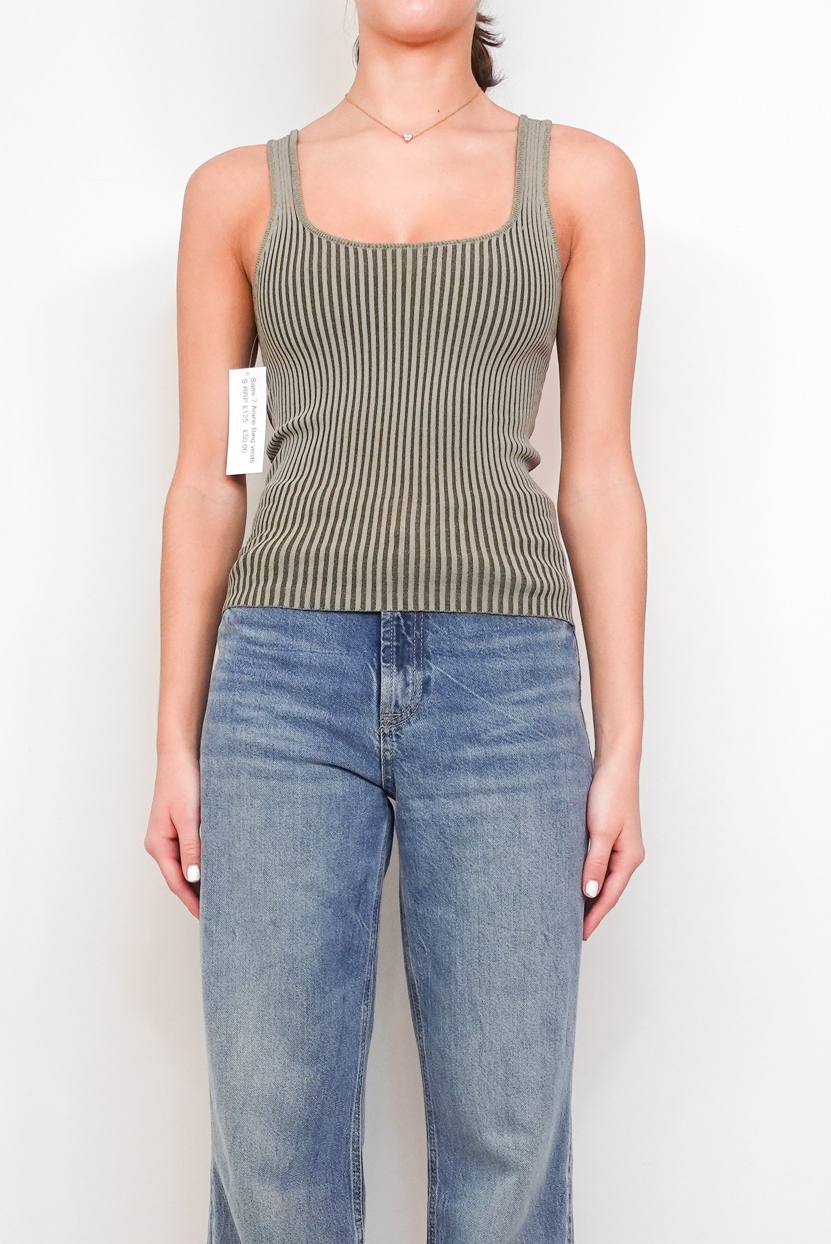 Green Ribbed Top RRP £125