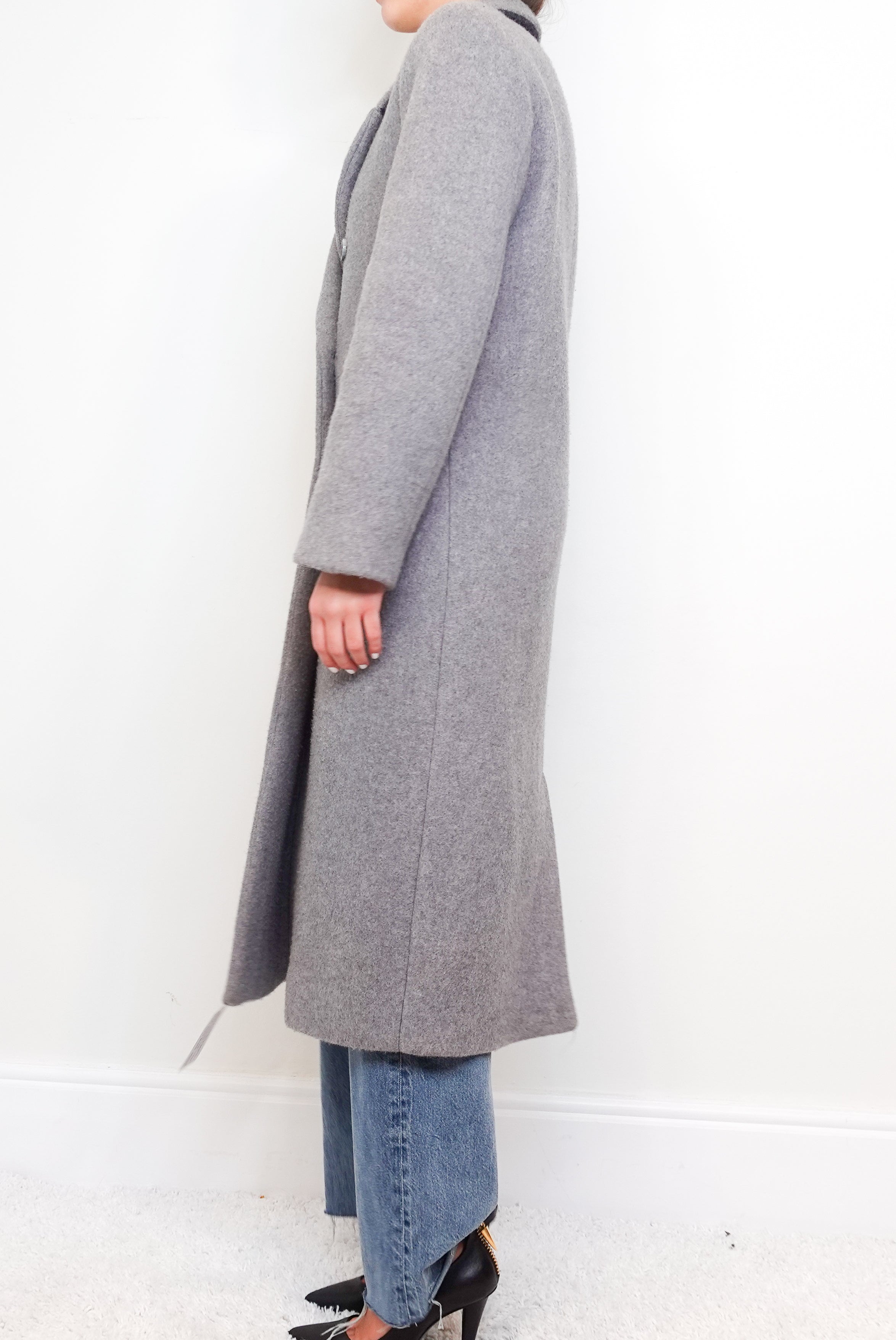 Double Breasted Grey Coat RRP £700