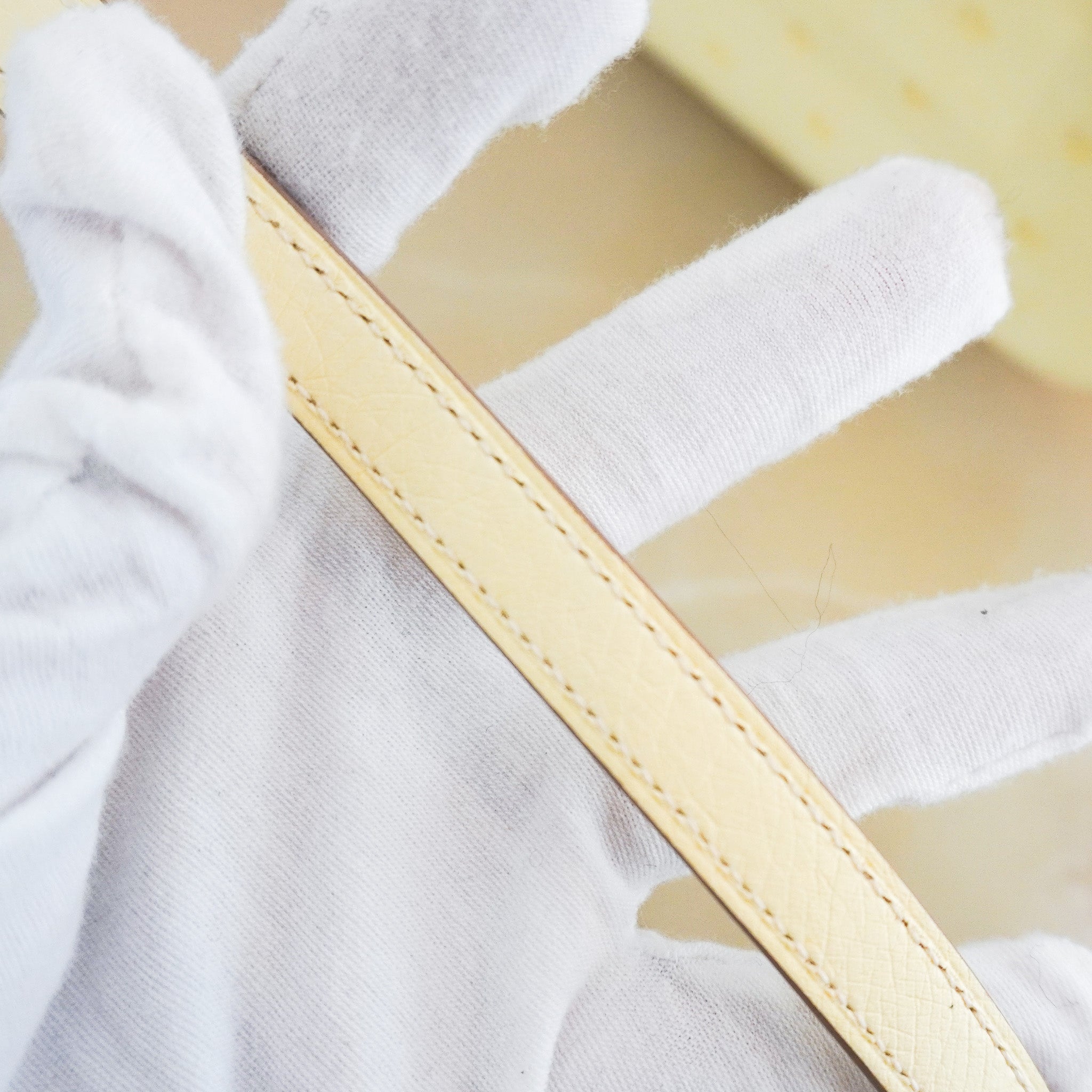 NEW Hermes Constance 18 Mini Ostrich Jaune Milton Palladium Hardware Bag | Authentic Preloved - Reloved Again