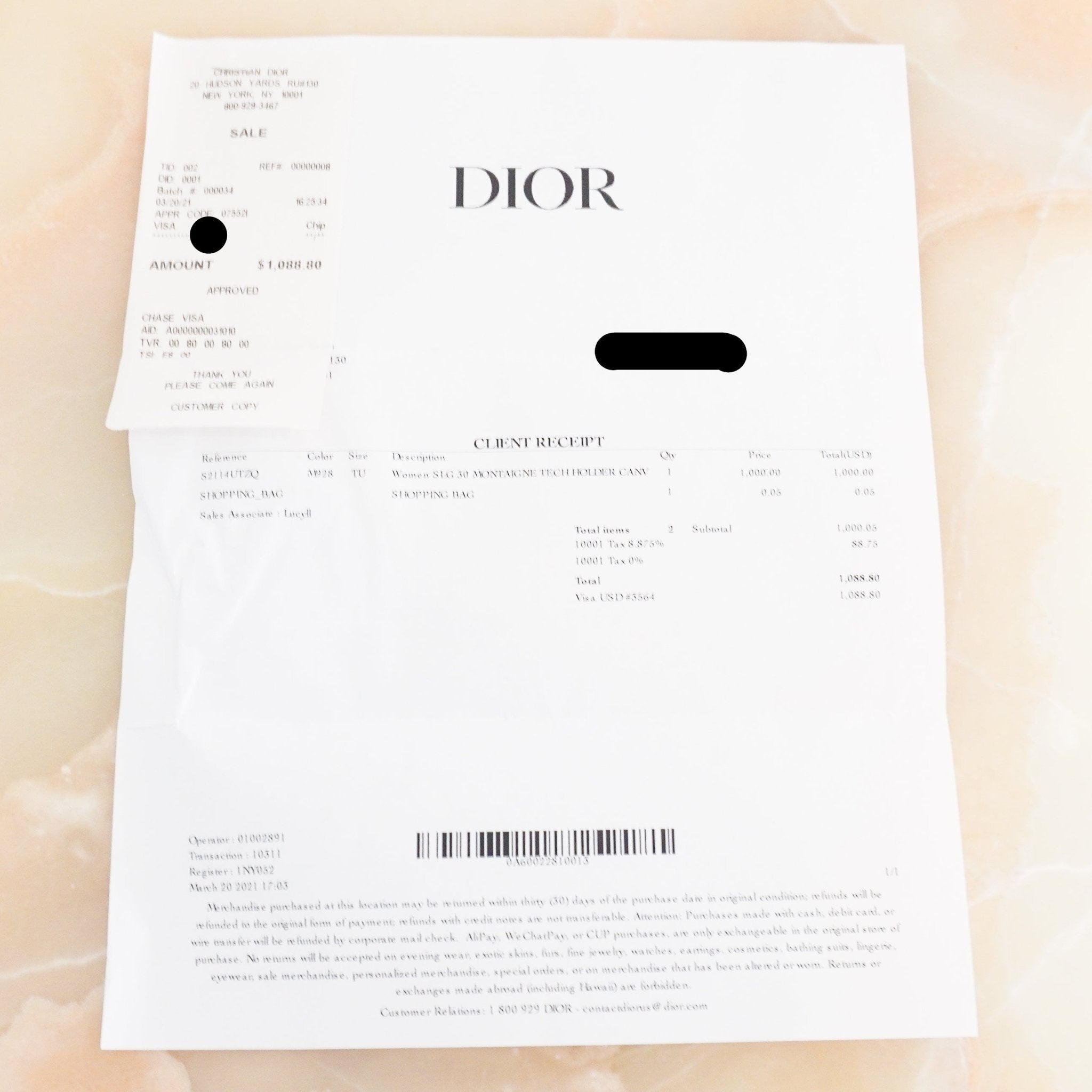 Dior Oblique 30 Montaigne Tech Holder in Blue Canvas (RRP £1000) | Authentic Preloved - Reloved Again