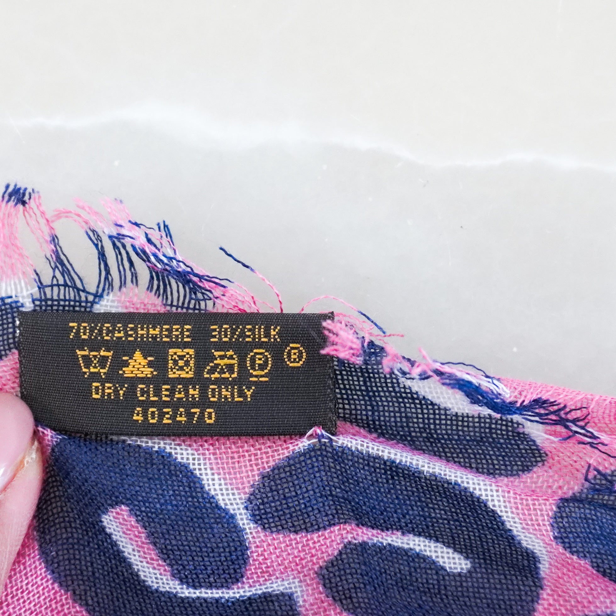 Louis Vuitton Pink Sprouse Leopard Scarf RRP £475 | Authentic Preloved