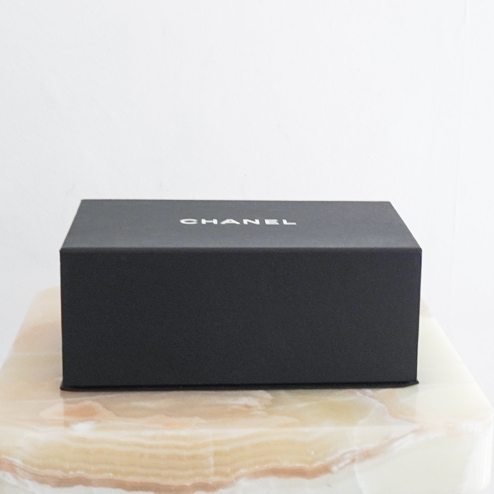 Chanel Black Filigree Small Vanity Case in Caviar Leather (RRP £3500) | Authentic Preloved