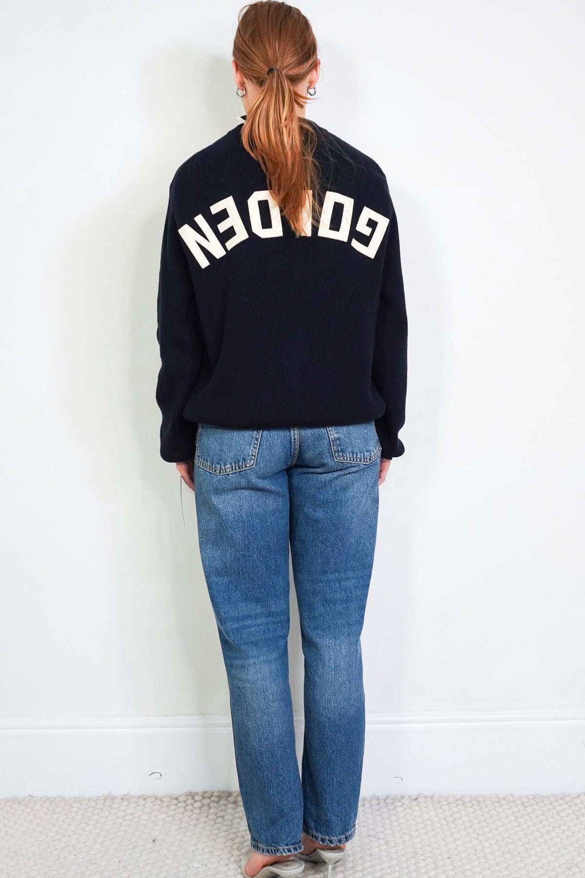 Golden Goose Round Neck Sweater Dark Navy (RRP £495) | Authentic Preloved