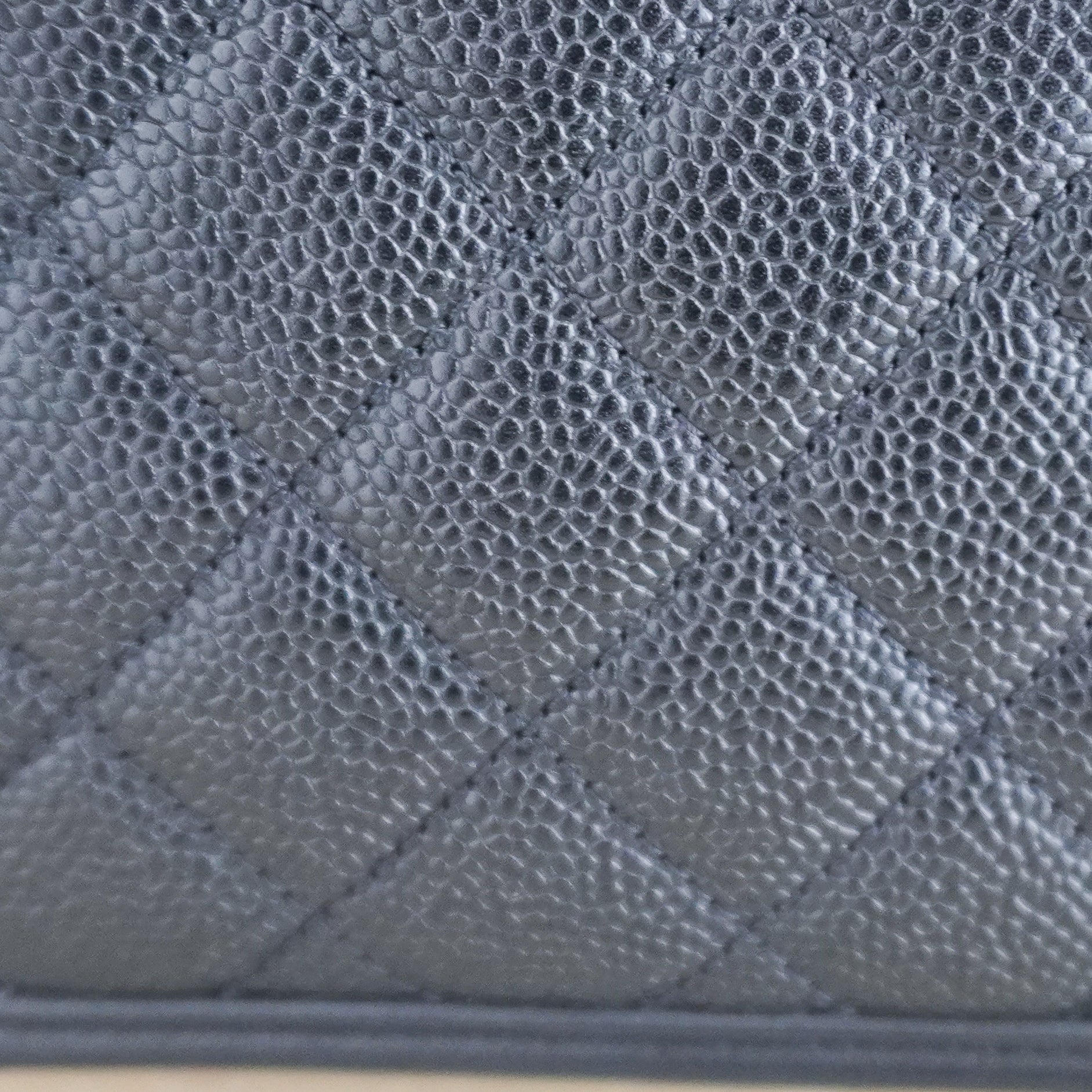 Chanel Black Filigree Small Vanity Case in Caviar Leather (RRP £3500) | Authentic Preloved