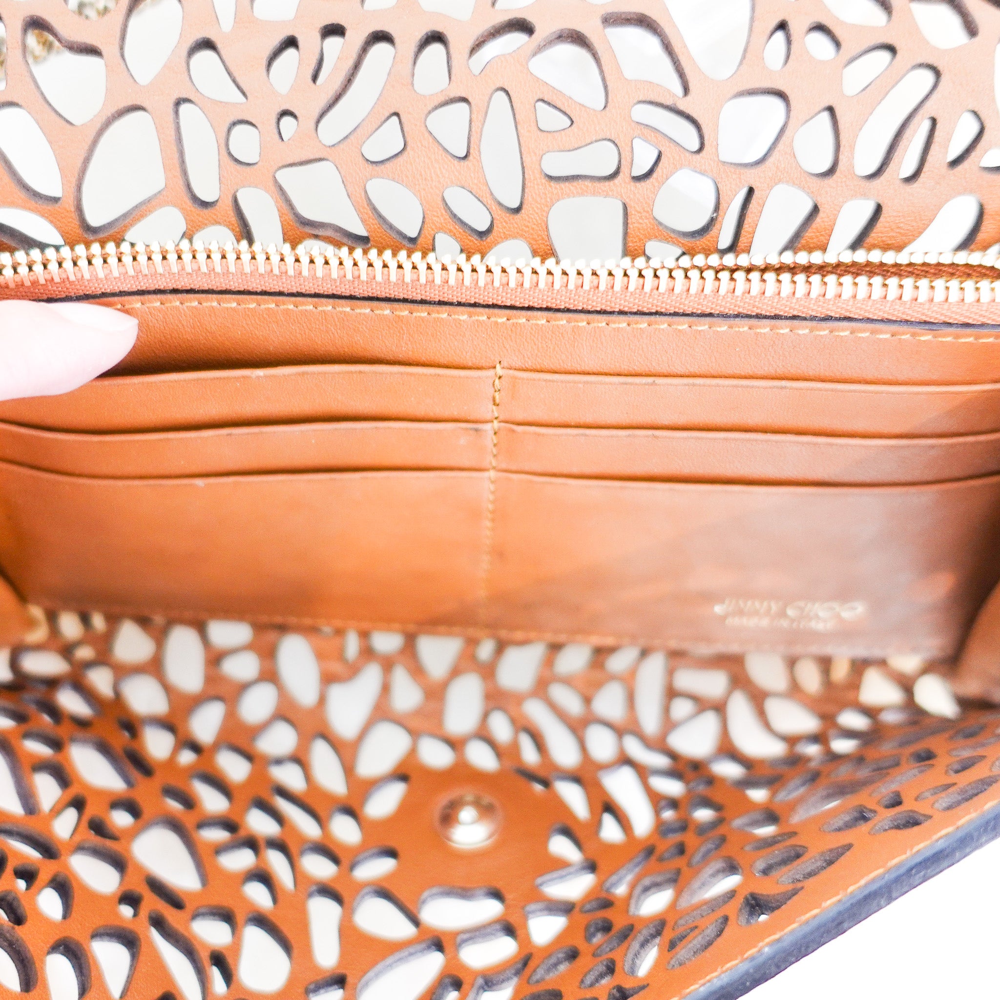 Jimmy Choo Laser Cut bag RRP £500 | Authentic Preloved - Reloved Again