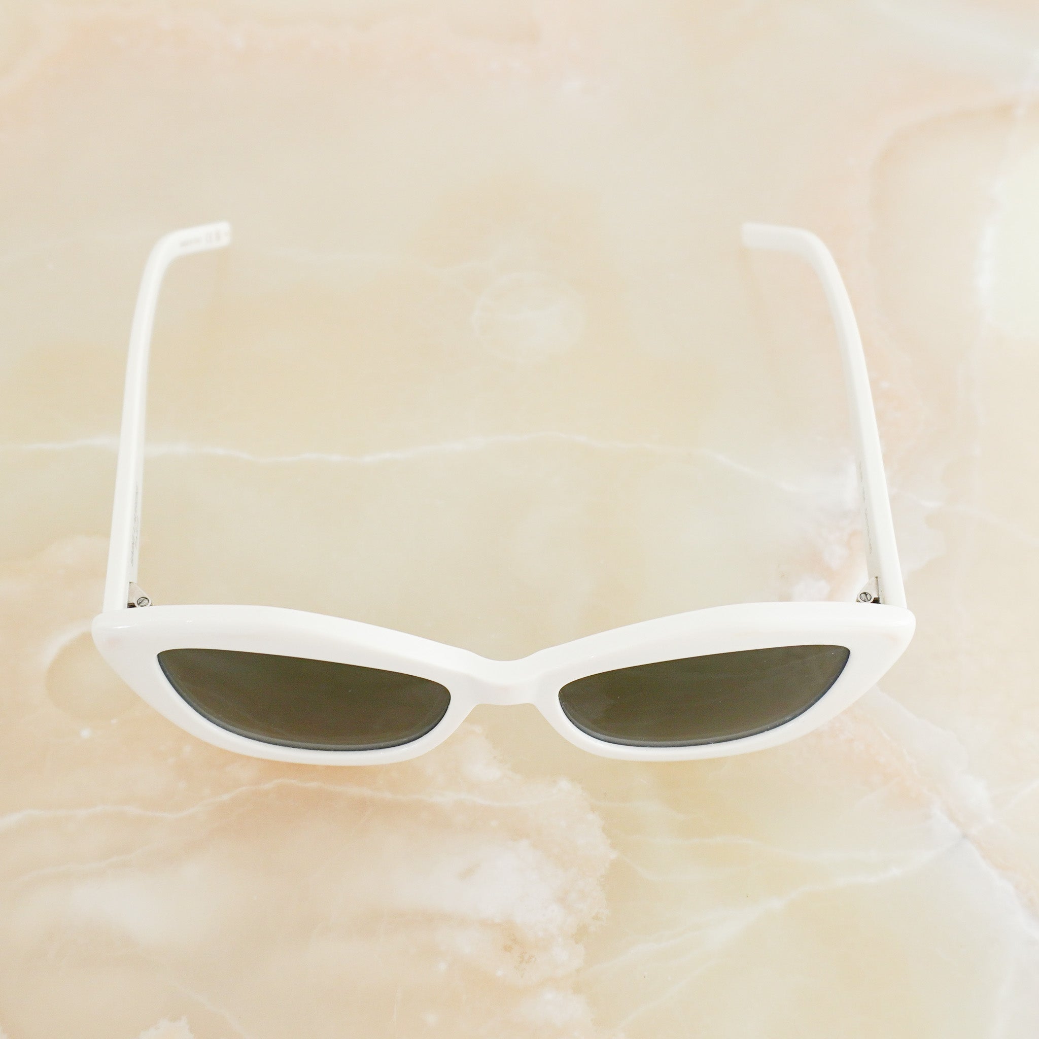 Saint Laurent New Wave Ivory Cat-Eye Sunglasses (RRP £350) | Authentic Preloved FINAL SALE