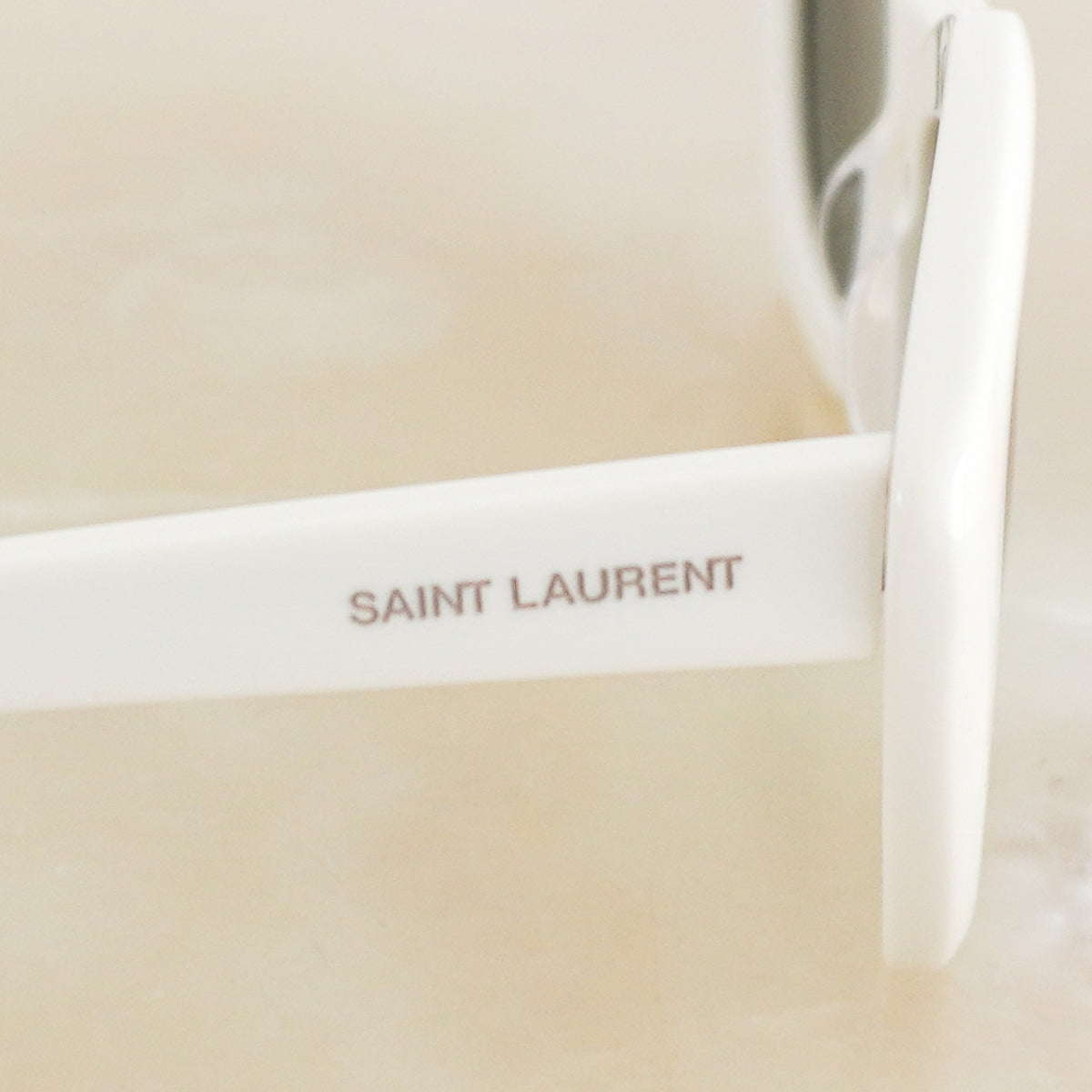 Saint Laurent New Wave Ivory Cat-Eye Sunglasses (RRP £350) | Authentic Preloved FINAL SALE