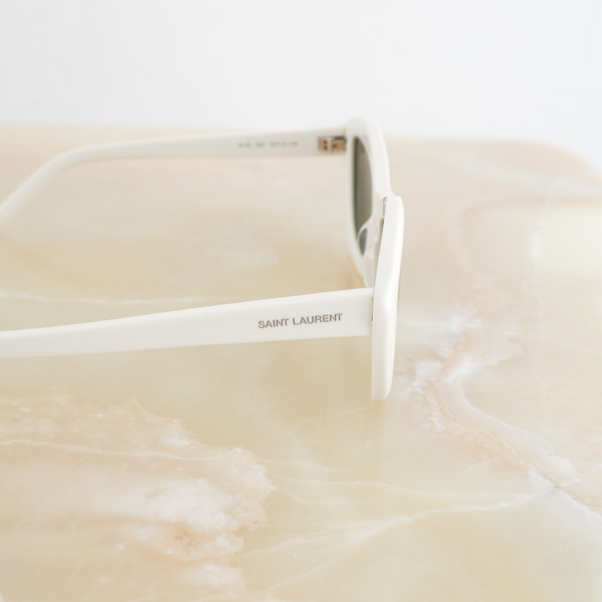 Saint Laurent New Wave Ivory Cat-Eye Sunglasses (RRP £350) | Authentic Preloved FINAL SALE