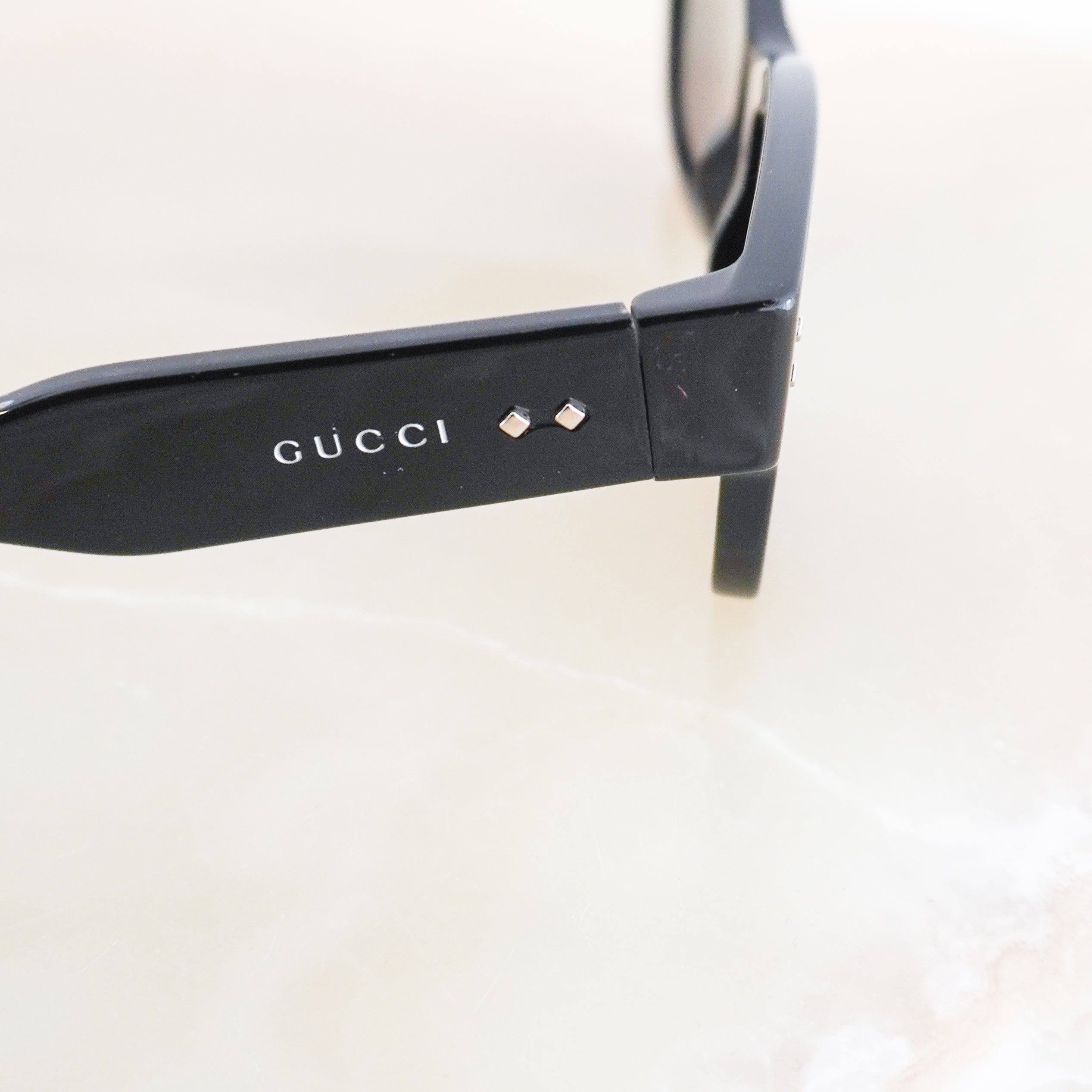 Gucci Black Rectangular Sunglasses GG1217S (RRP £350) | Authentic Preloved FINAL SALE