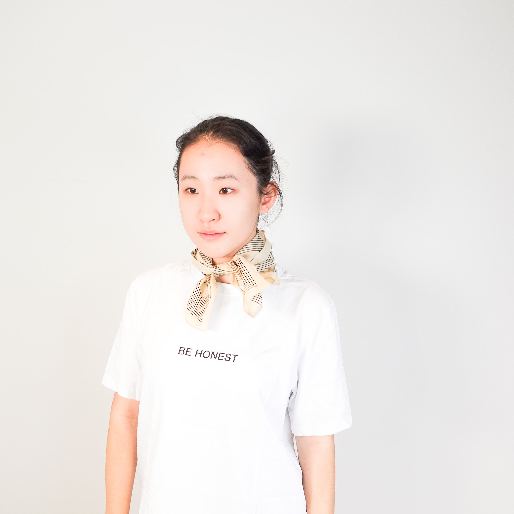 Toteme Cream Monogram silk scarf RRP £160 | Authentic Preloved