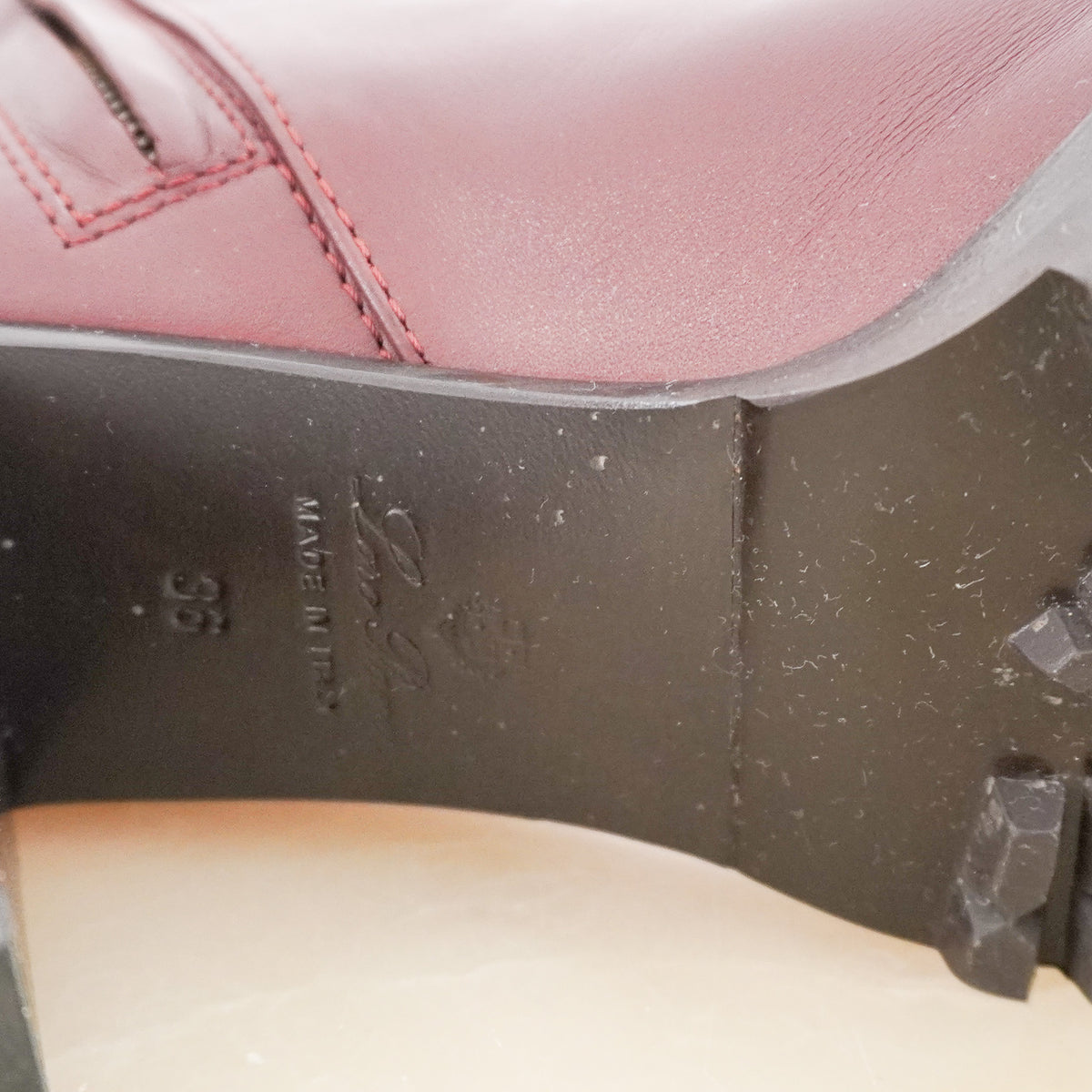 Loro Piana Burgundy Ankle Boots RRP £1500 | Authentic Preloved