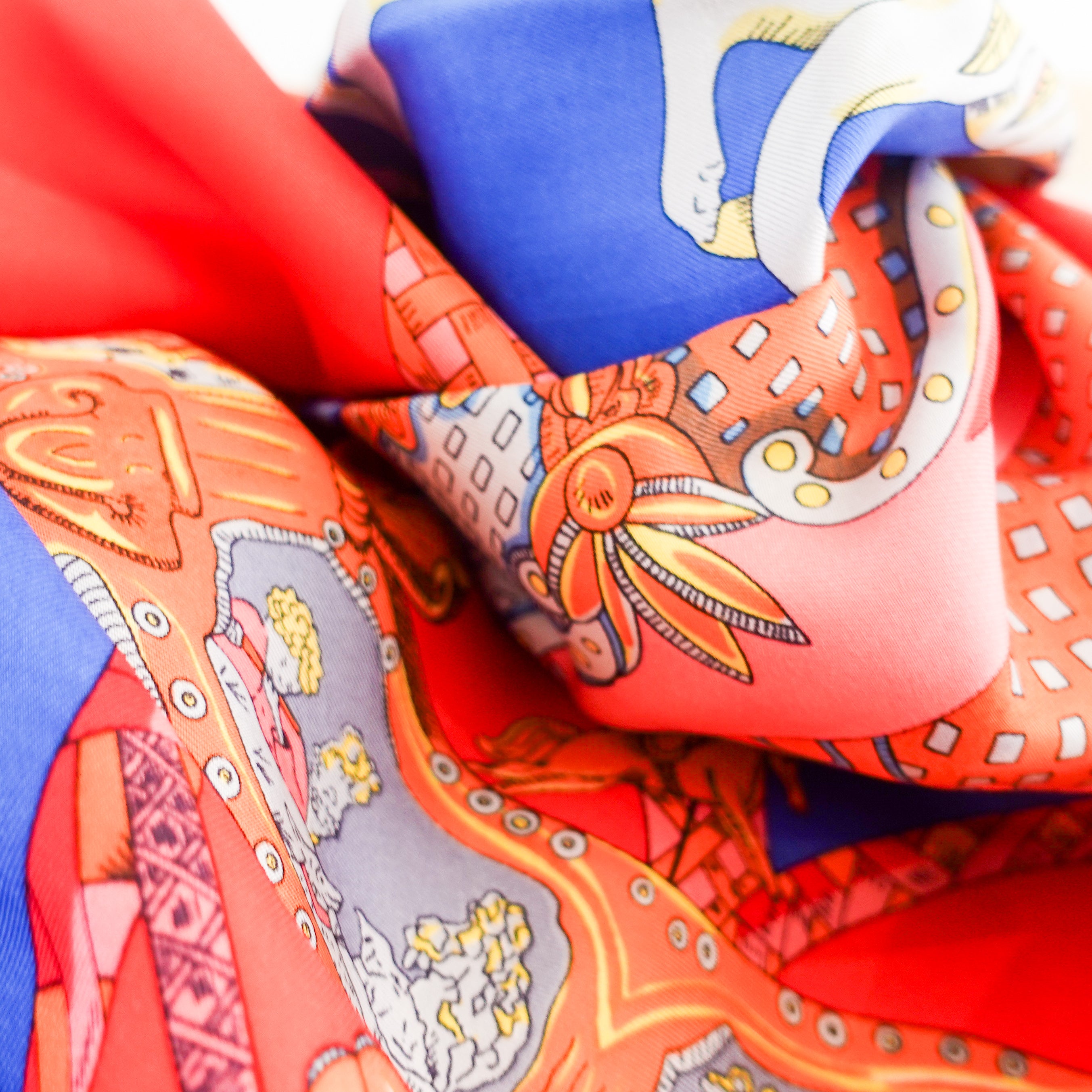 Red Printed Scarf