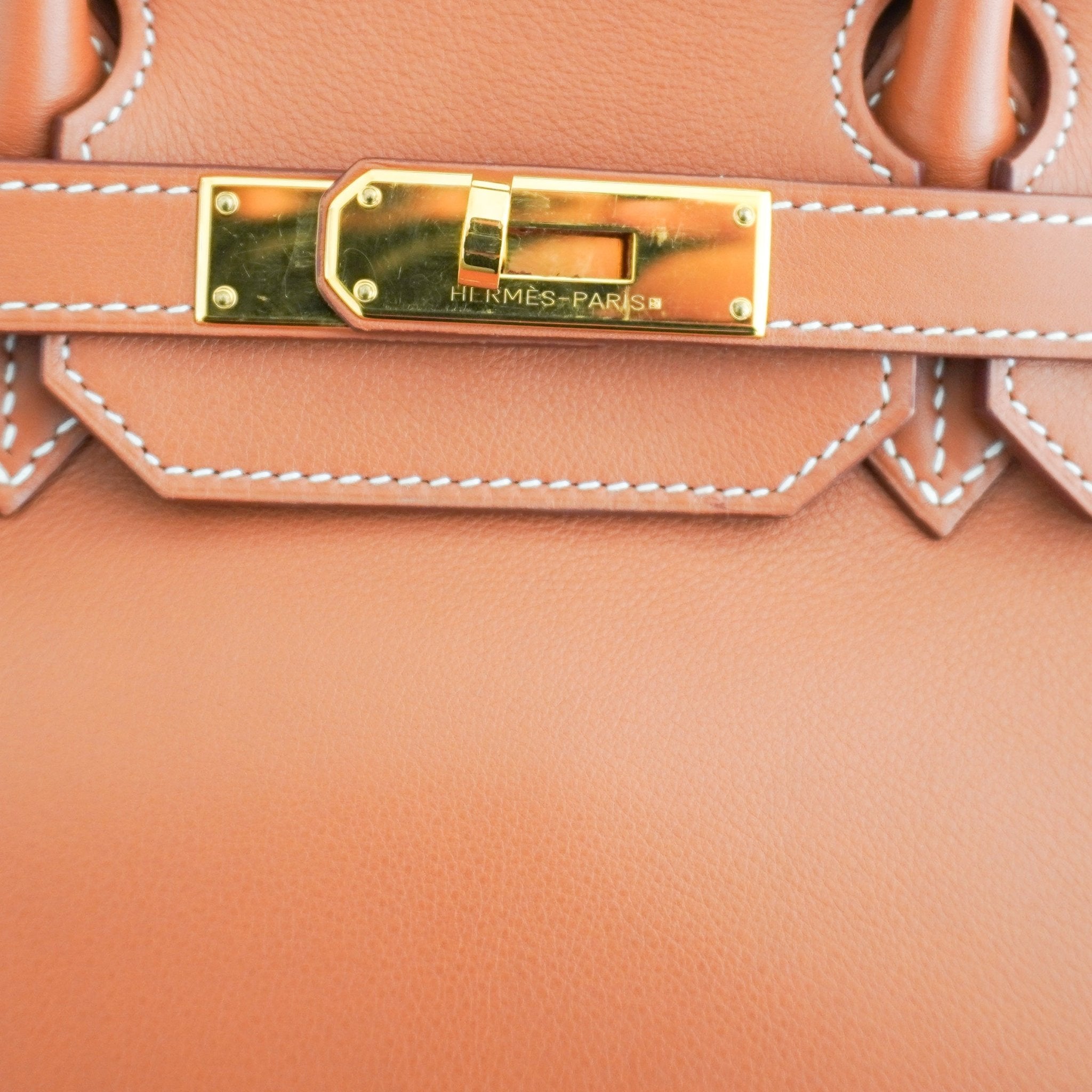 Hermès Birkin 35 Retourne in Gold Swift Leather with Gold Hardware | Authentic Preloved - Reloved Again