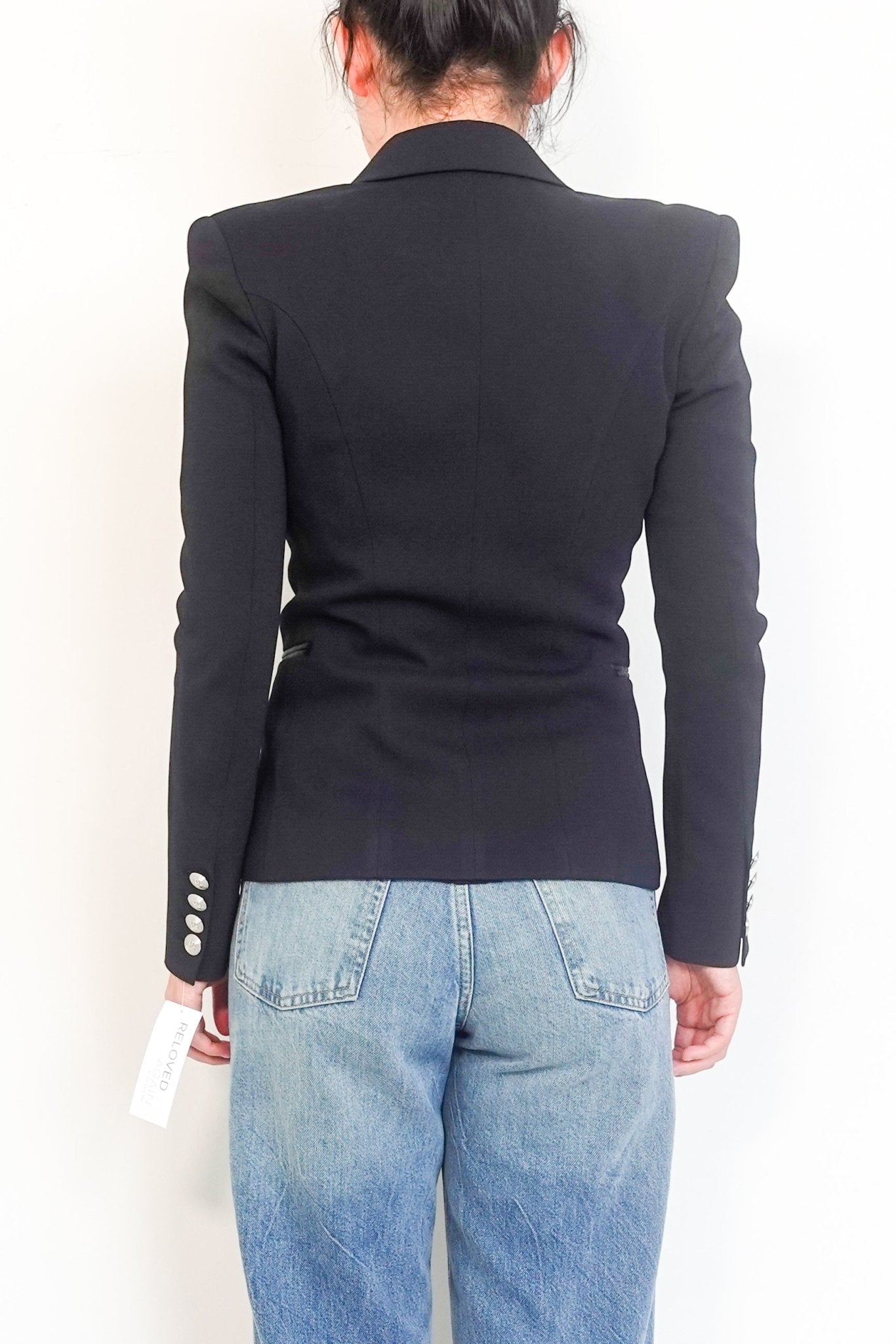 Balmain Black Blazer – Iconic Designer Tailoring preloved RRP £1,125 | Authentic and Preloved - Reloved Again