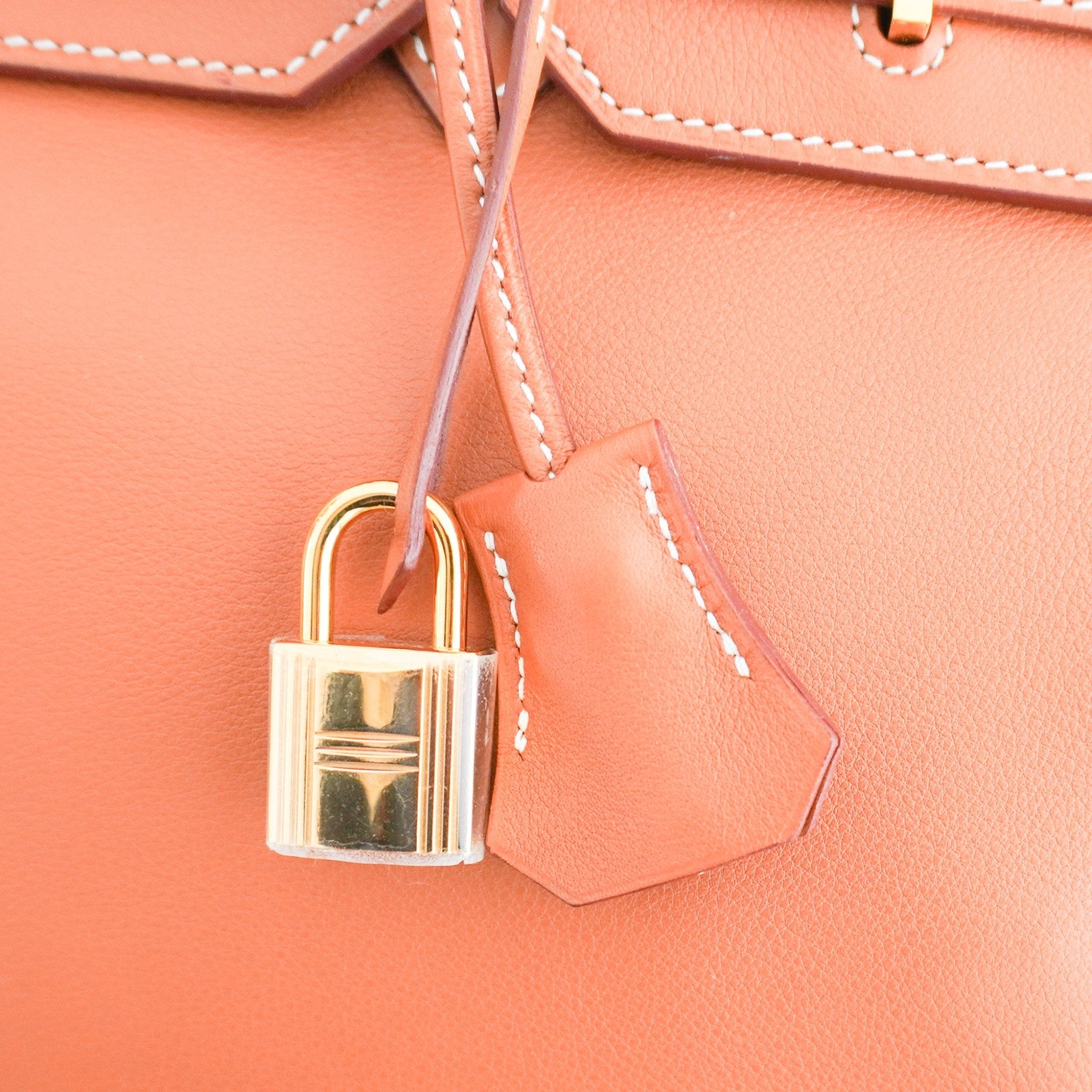 Hermès Birkin 35 Retourne in Gold Swift Leather with Gold Hardware | Authentic Preloved - Reloved Again