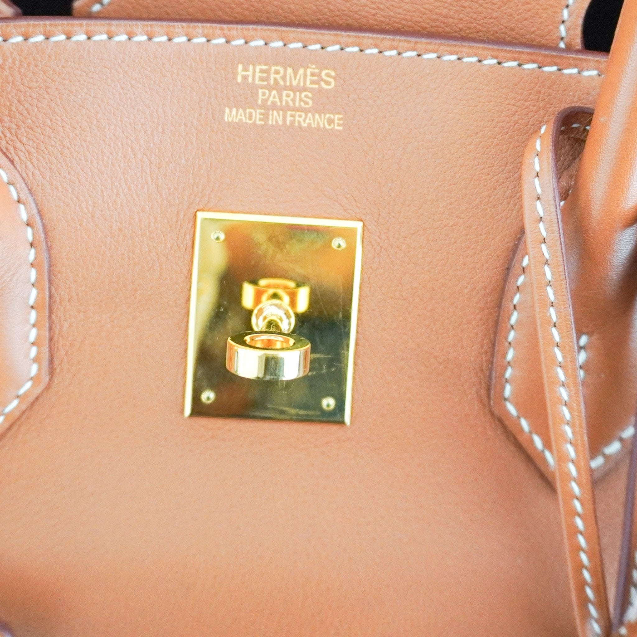 Hermès Birkin 35 Retourne in Gold Swift Leather with Gold Hardware | Authentic Preloved - Reloved Again