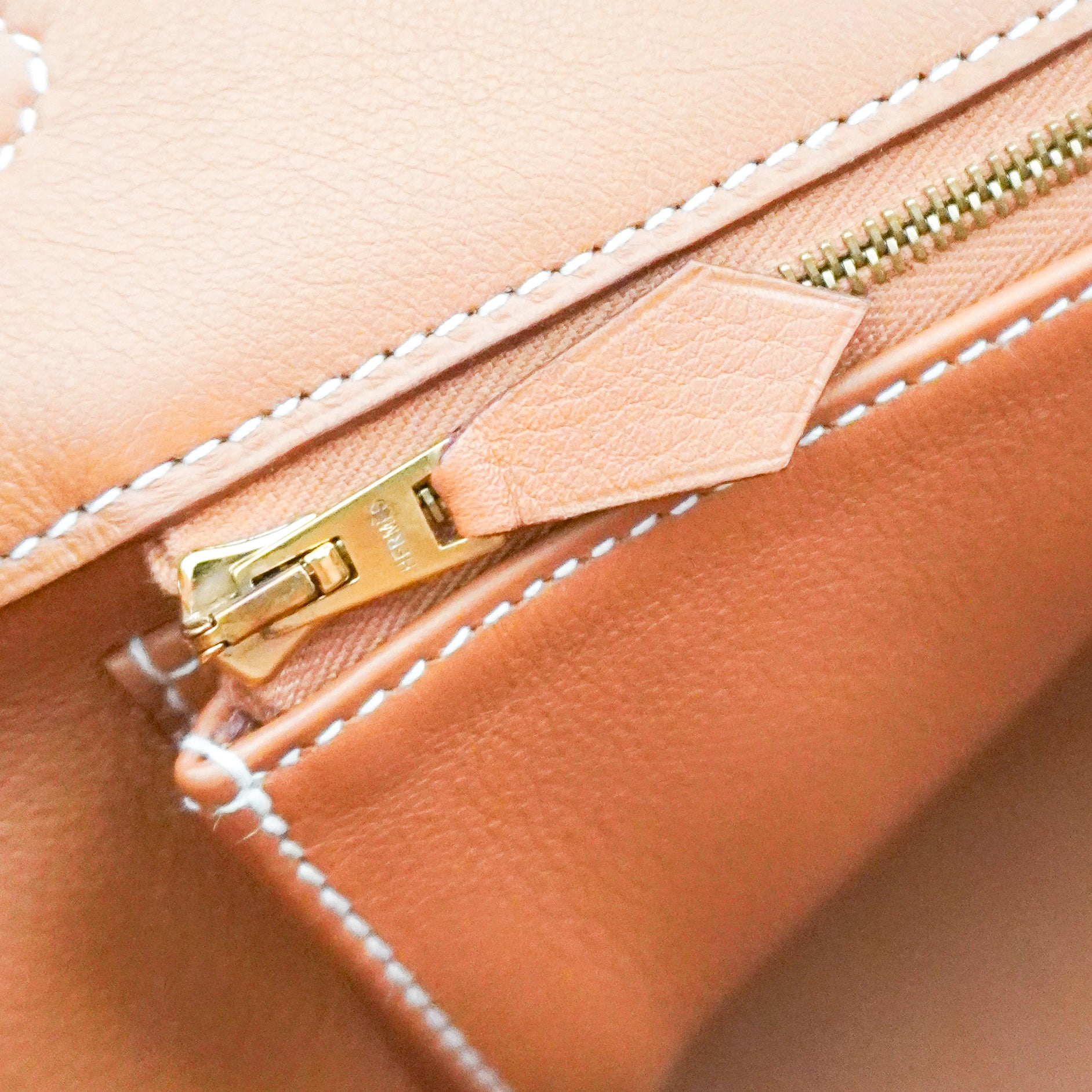 Hermès Birkin 35 Retourne in Gold Swift Leather with Gold Hardware | Authentic Preloved - Reloved Again