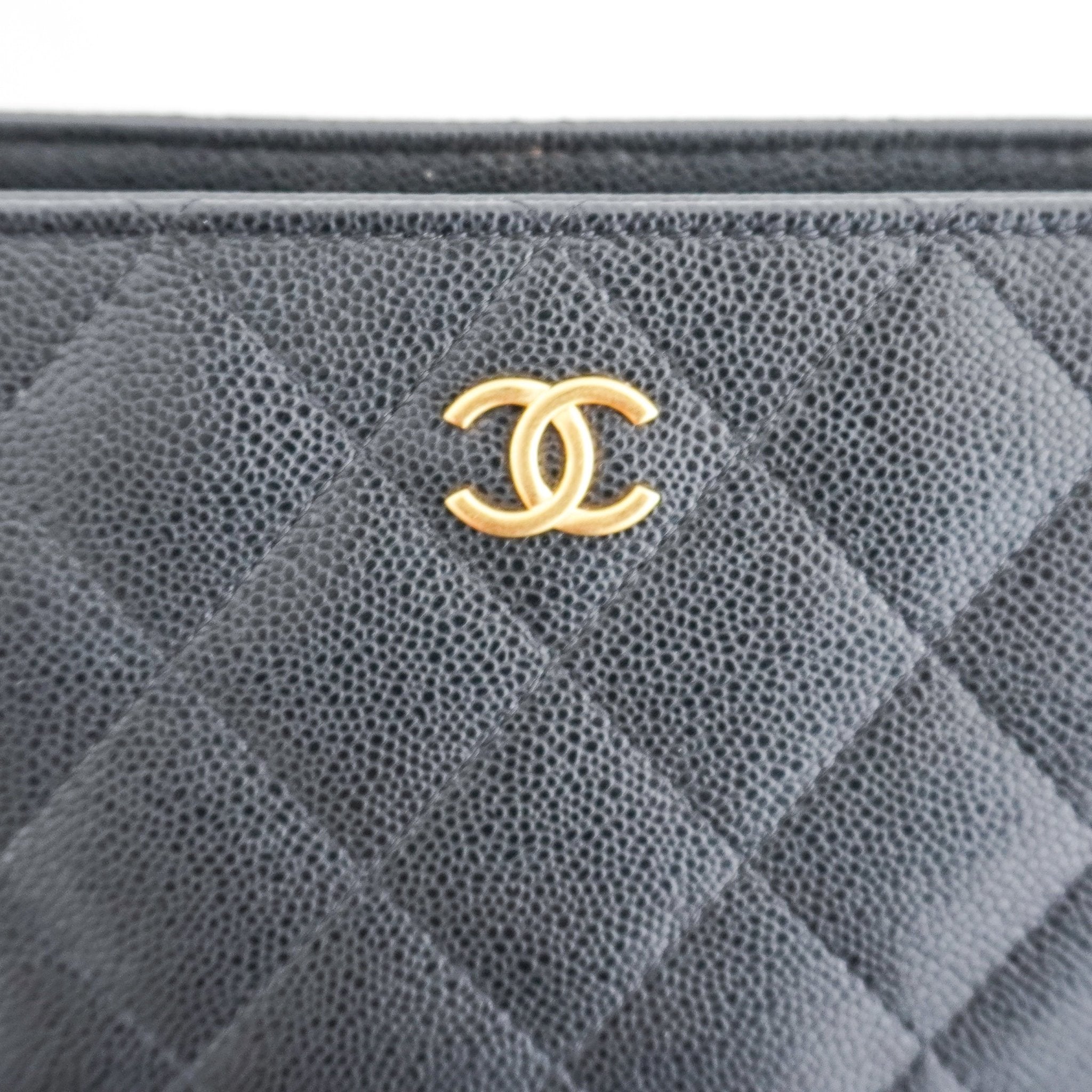 Chanel Black Caviar Leather Cosmetic Vanity Case RRP £1400 | Authentic Preloved - Reloved Again
