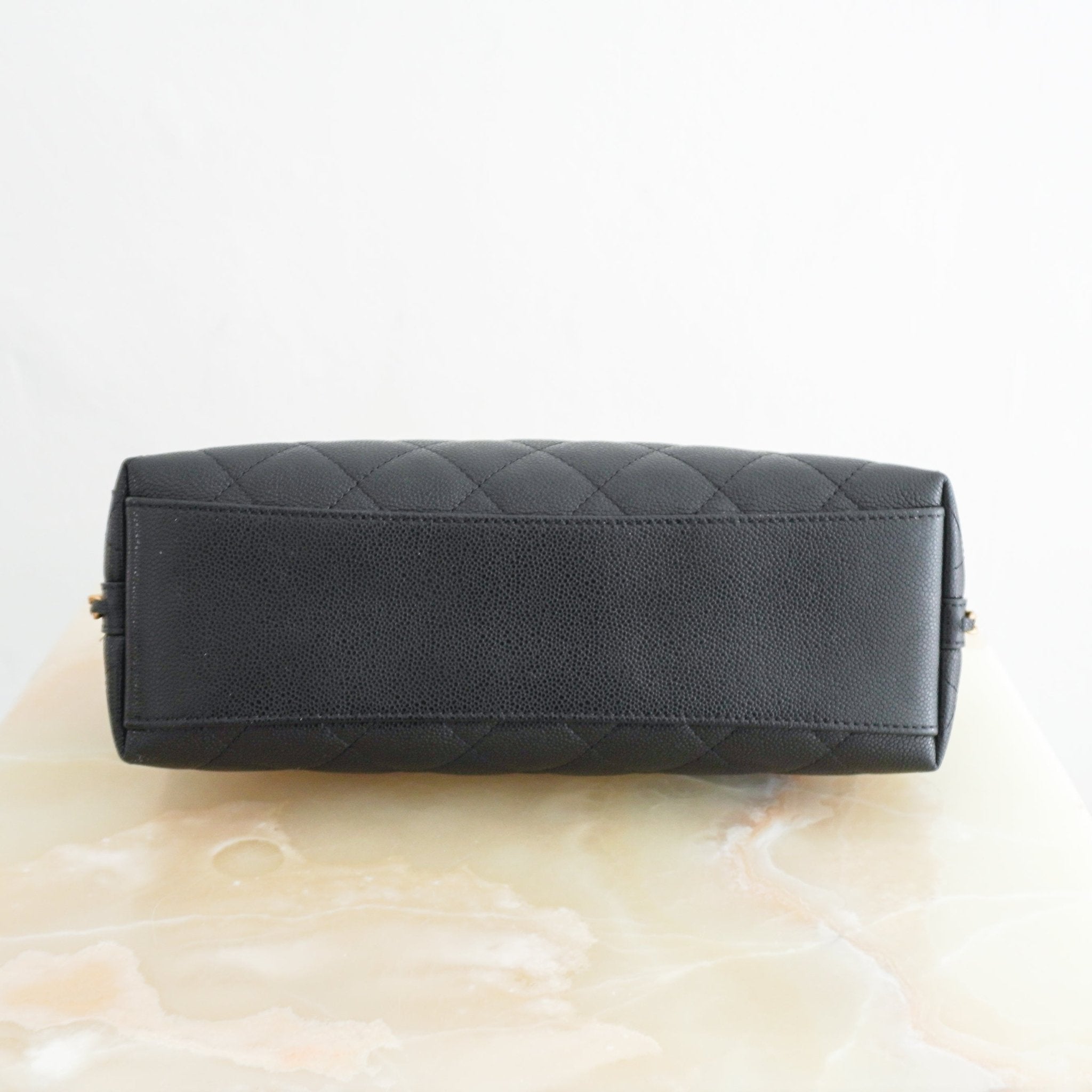 Chanel Black Caviar Leather Cosmetic Vanity Case RRP £1400 | Authentic Preloved - Reloved Again