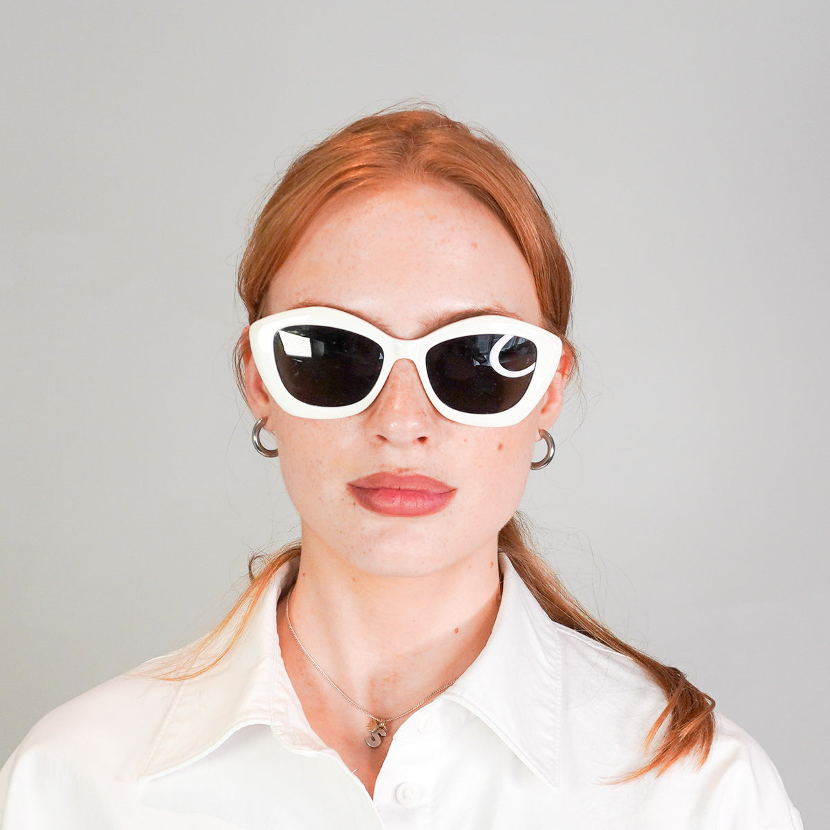 Saint Laurent New Wave Ivory Cat-Eye Sunglasses (RRP £350) | Authentic Preloved FINAL SALE