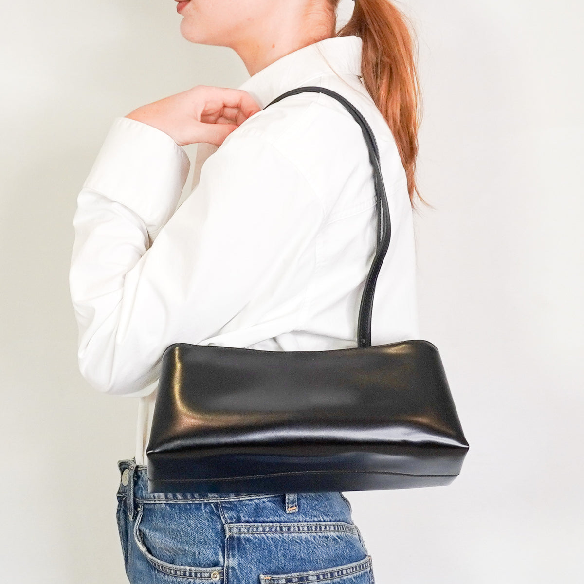 Verafied Noir Eclair Bag Interchangable Strap BLACK RRP £370 | Authentic Preloved