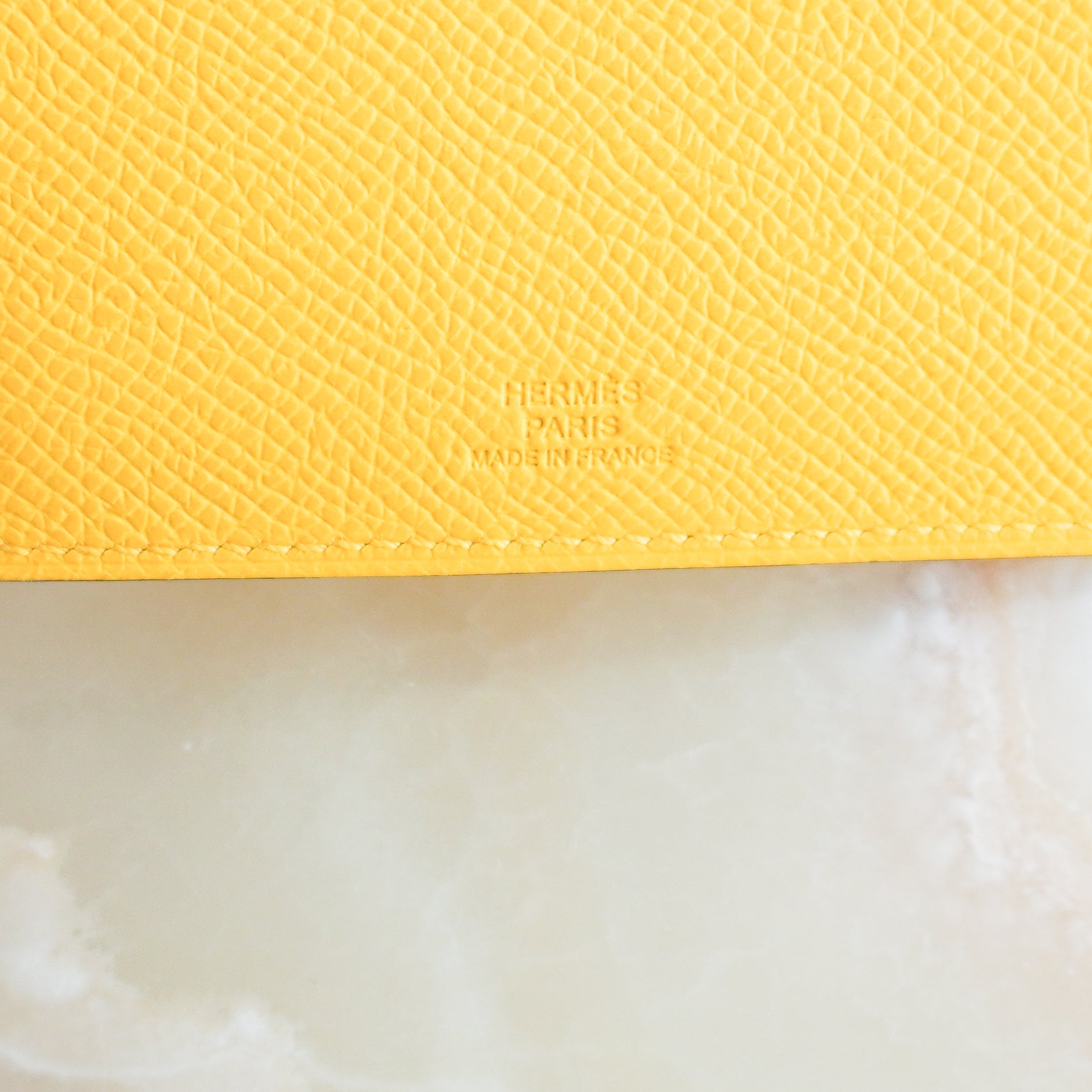 NEW Hermès Yellow Tarmac Passport Holder RRP £240 | Authentic Preloved FINAL SALE - Reloved Again