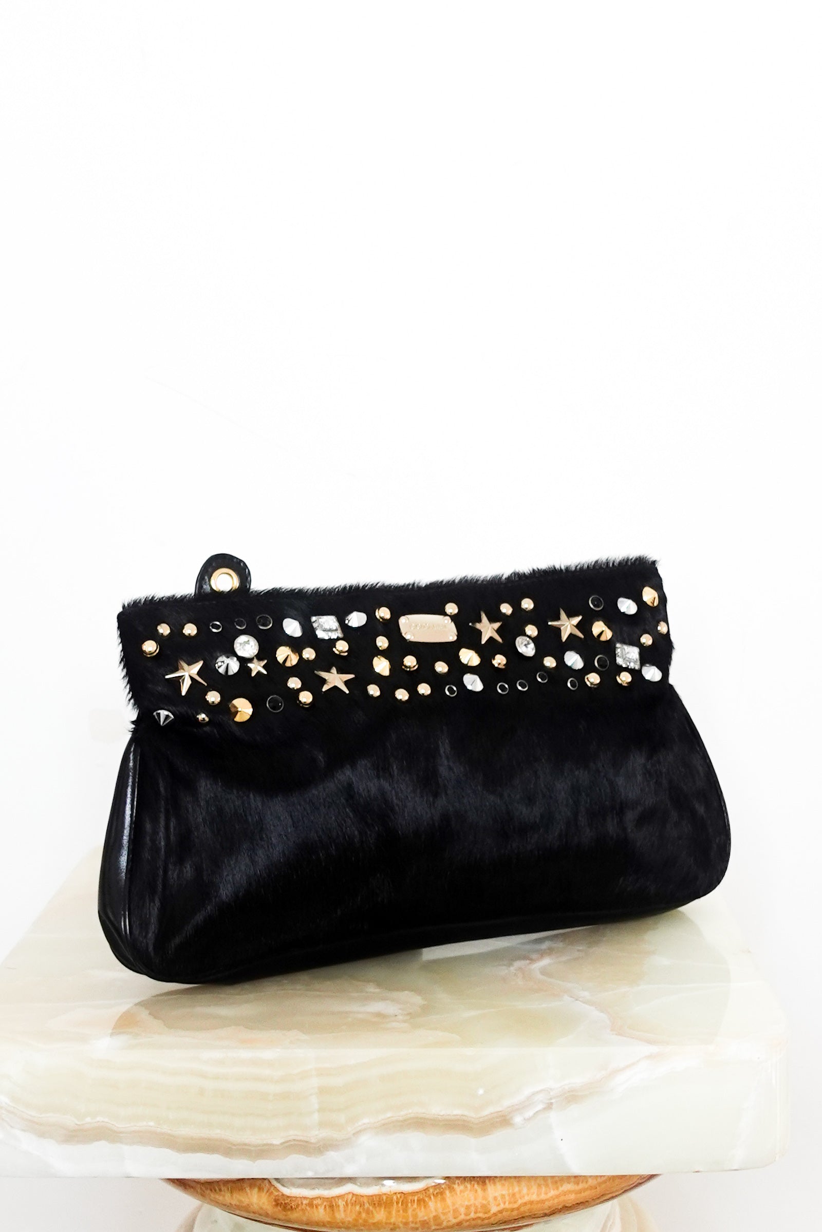 Black Textured clutch RRP £500