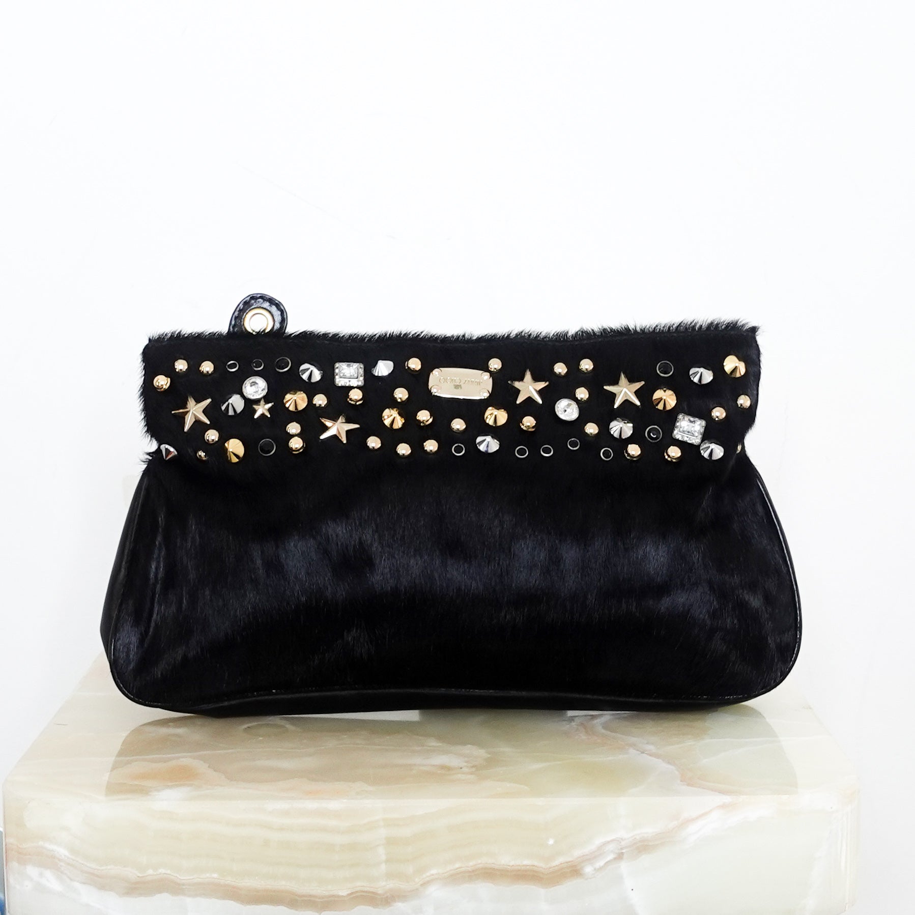 Black Textured clutch RRP £500