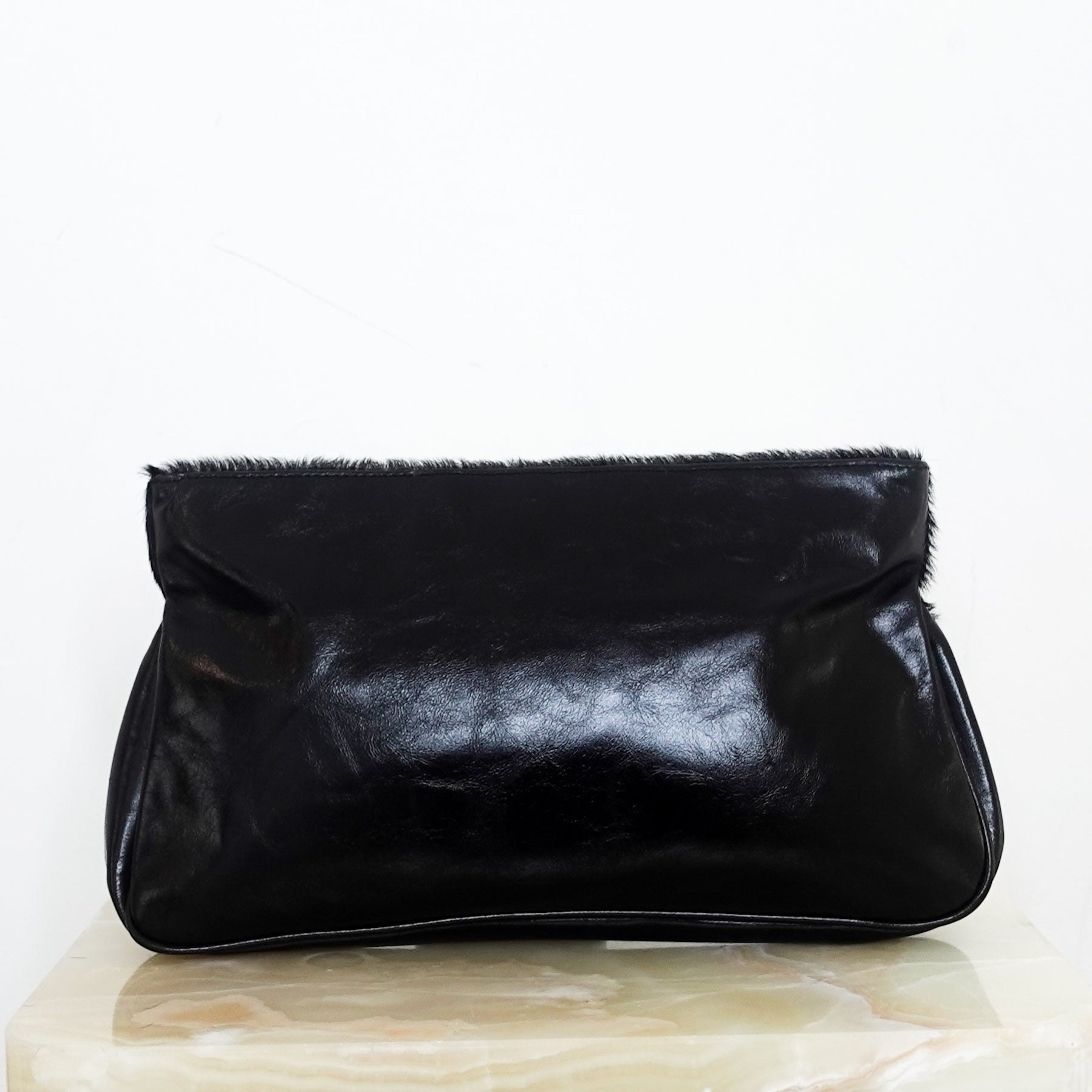 Black Textured clutch RRP £500