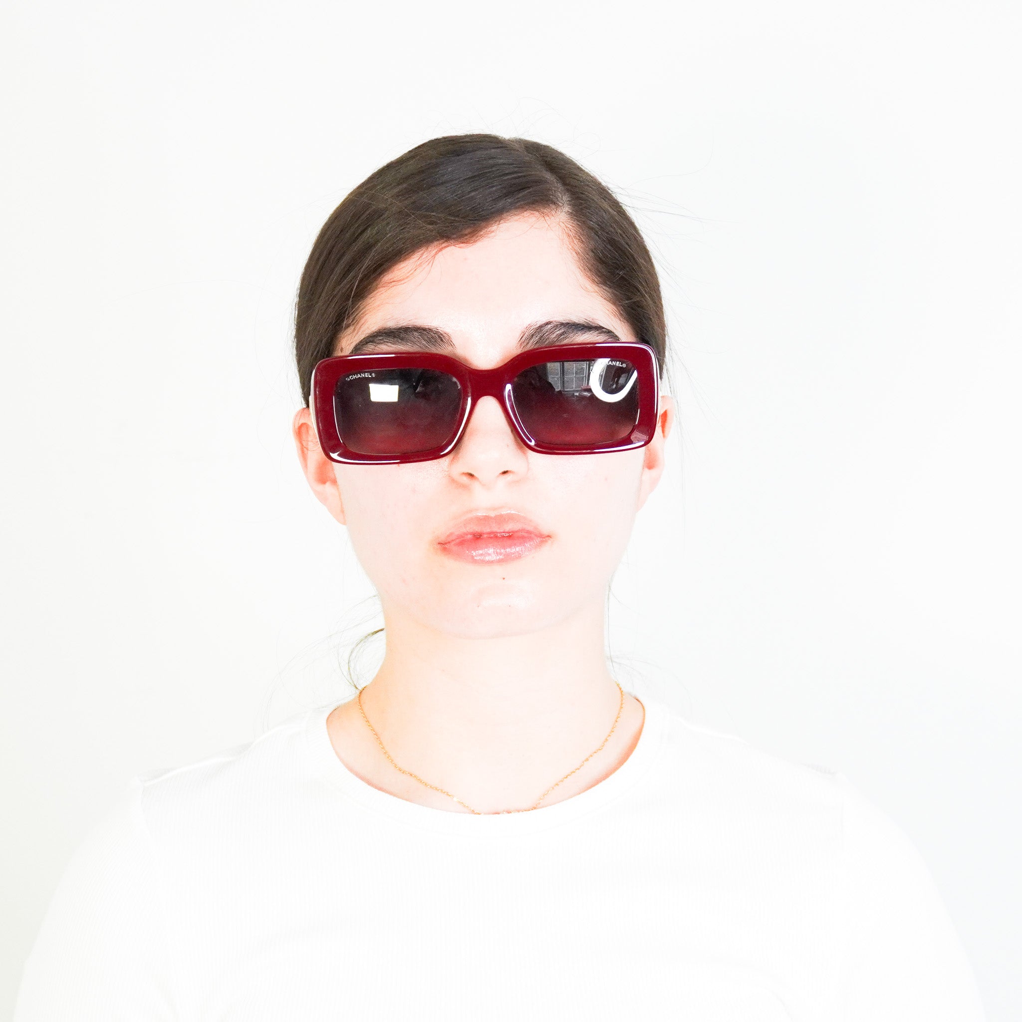 CURRENT SEASON Chanel Cherry Red Sunglasses £360 | Authentic Preloved FINAL SALE - Reloved Again