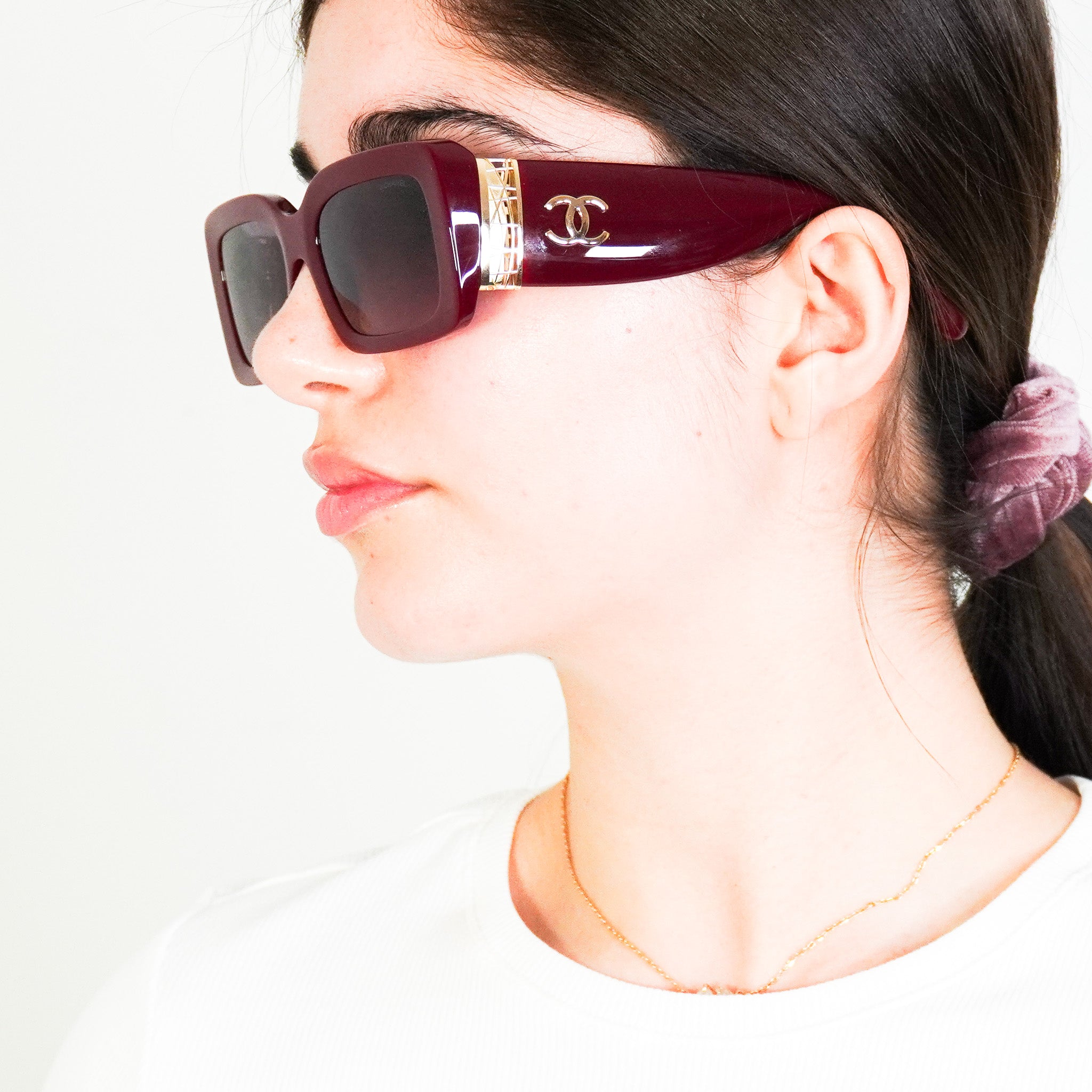CURRENT SEASON Chanel Cherry Red Sunglasses £360 | Authentic Preloved FINAL SALE - Reloved Again