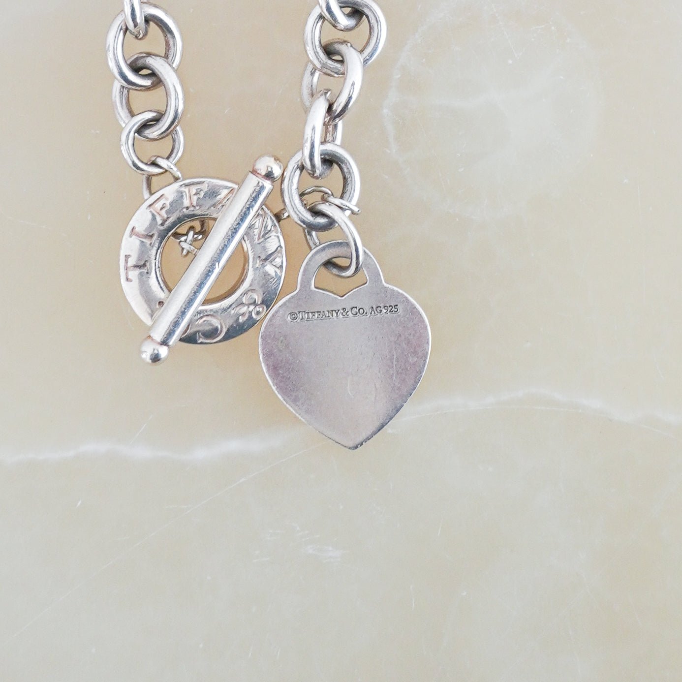 Tiffany & Co. Small Return to Tiffany Heart Tag Toggle Bracelet RRP £775 | Authentic Preloved FINAL SALE - Reloved Again